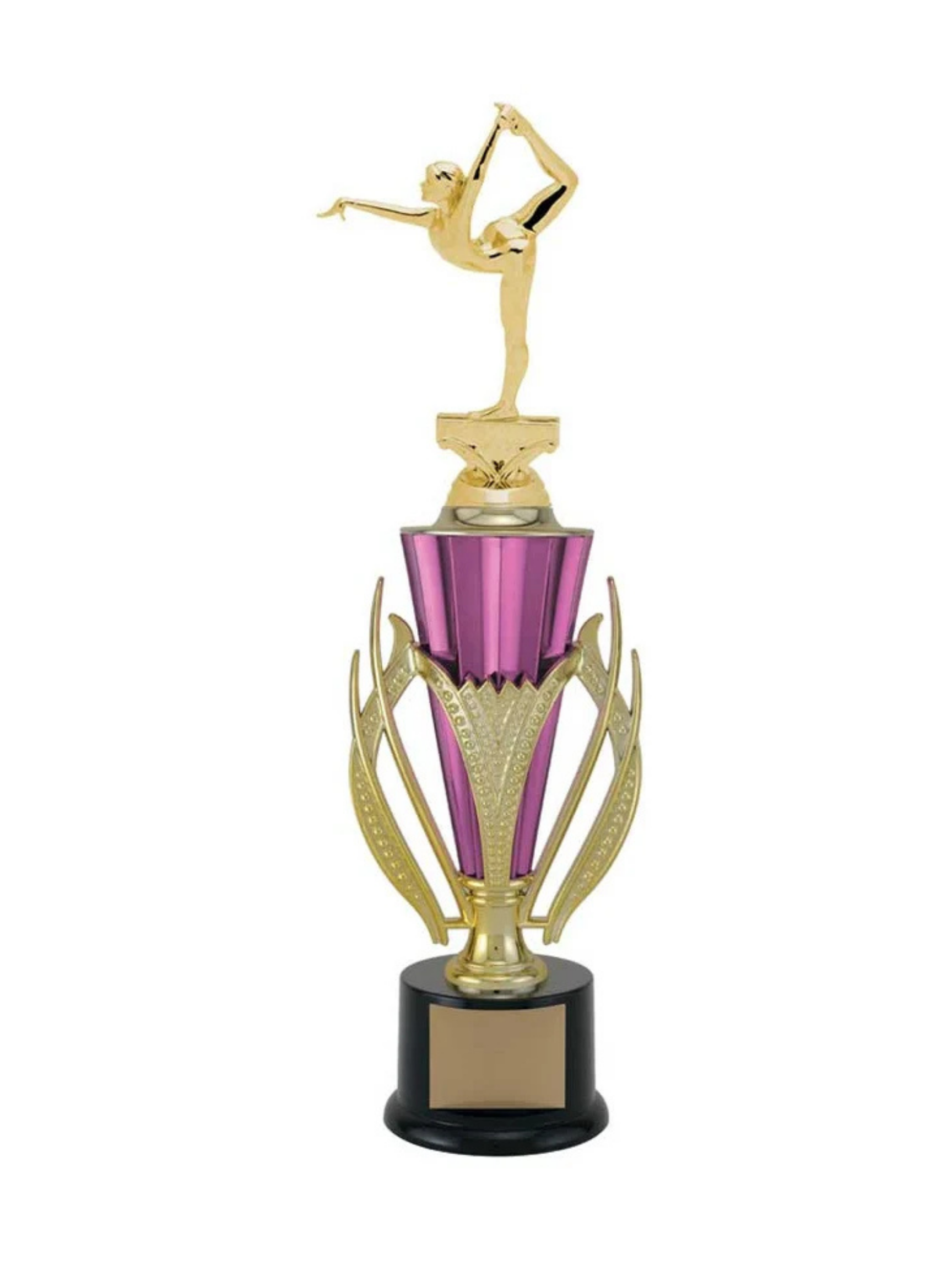 Gymnastics Trophy Pink- 2 Sizes (Includes Engraving)