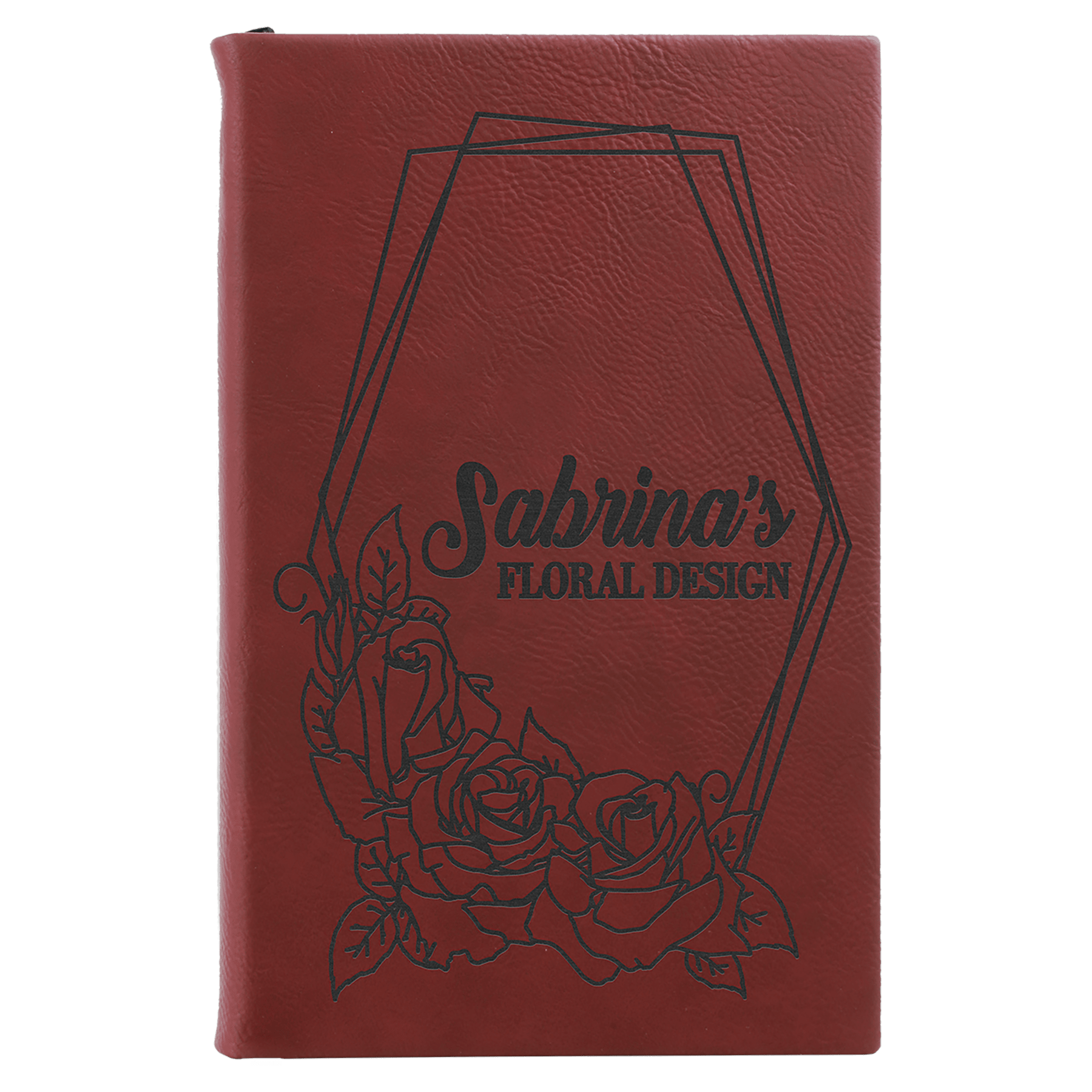 Leatherette Sketch Book with Unlined Notepad- 2 sizes, 17 Colors (Includes Customization)
