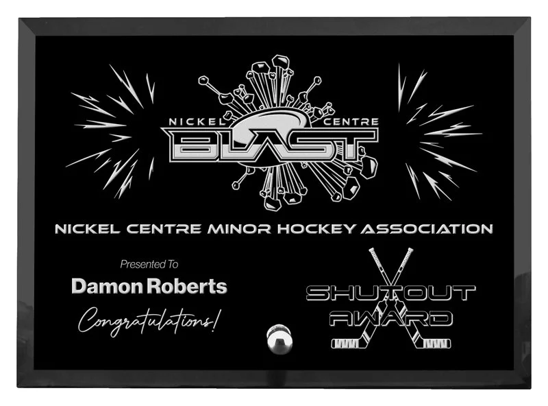 Ashton Black Glass Award- 3 Sizes