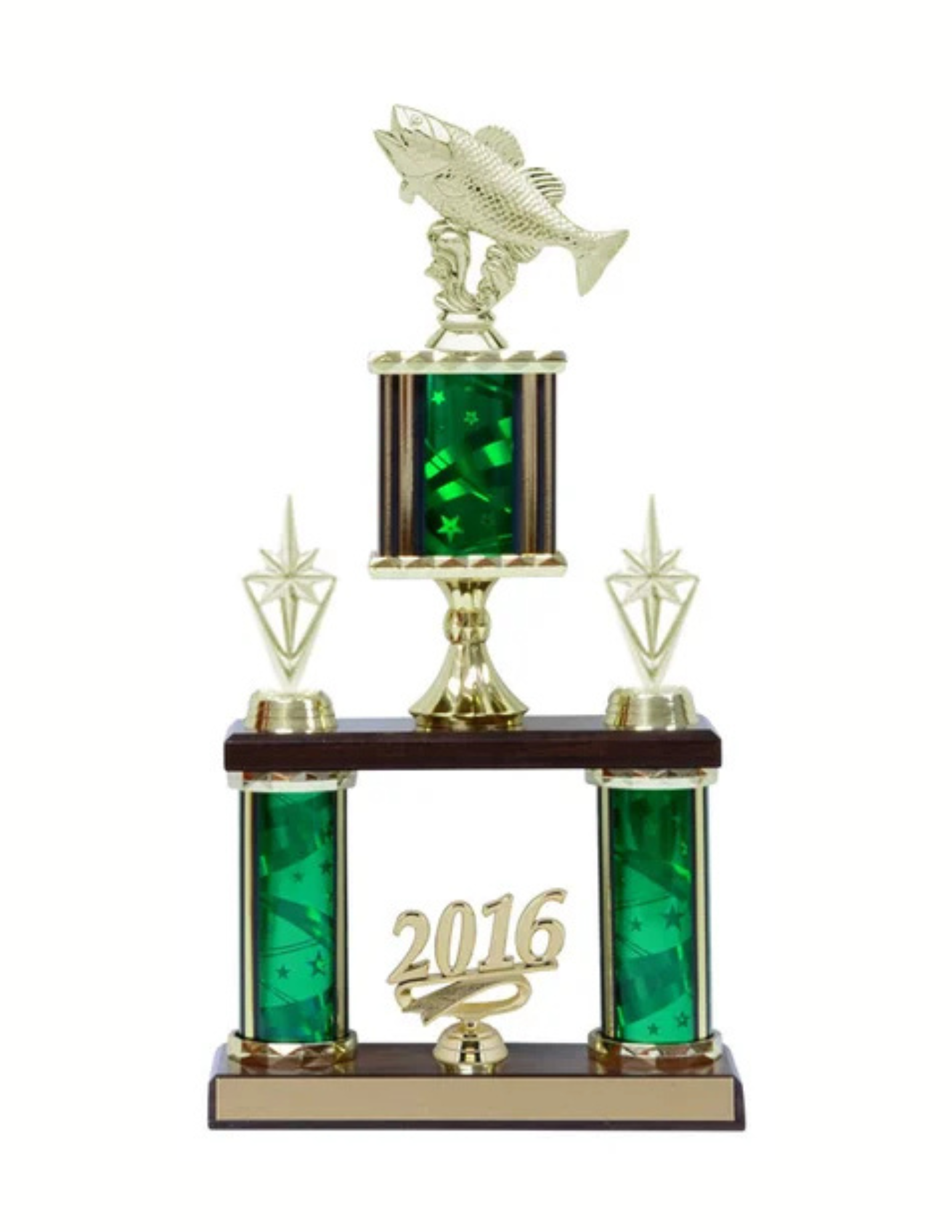 Fish Green Trophy 16.5" (Includes Engraving)