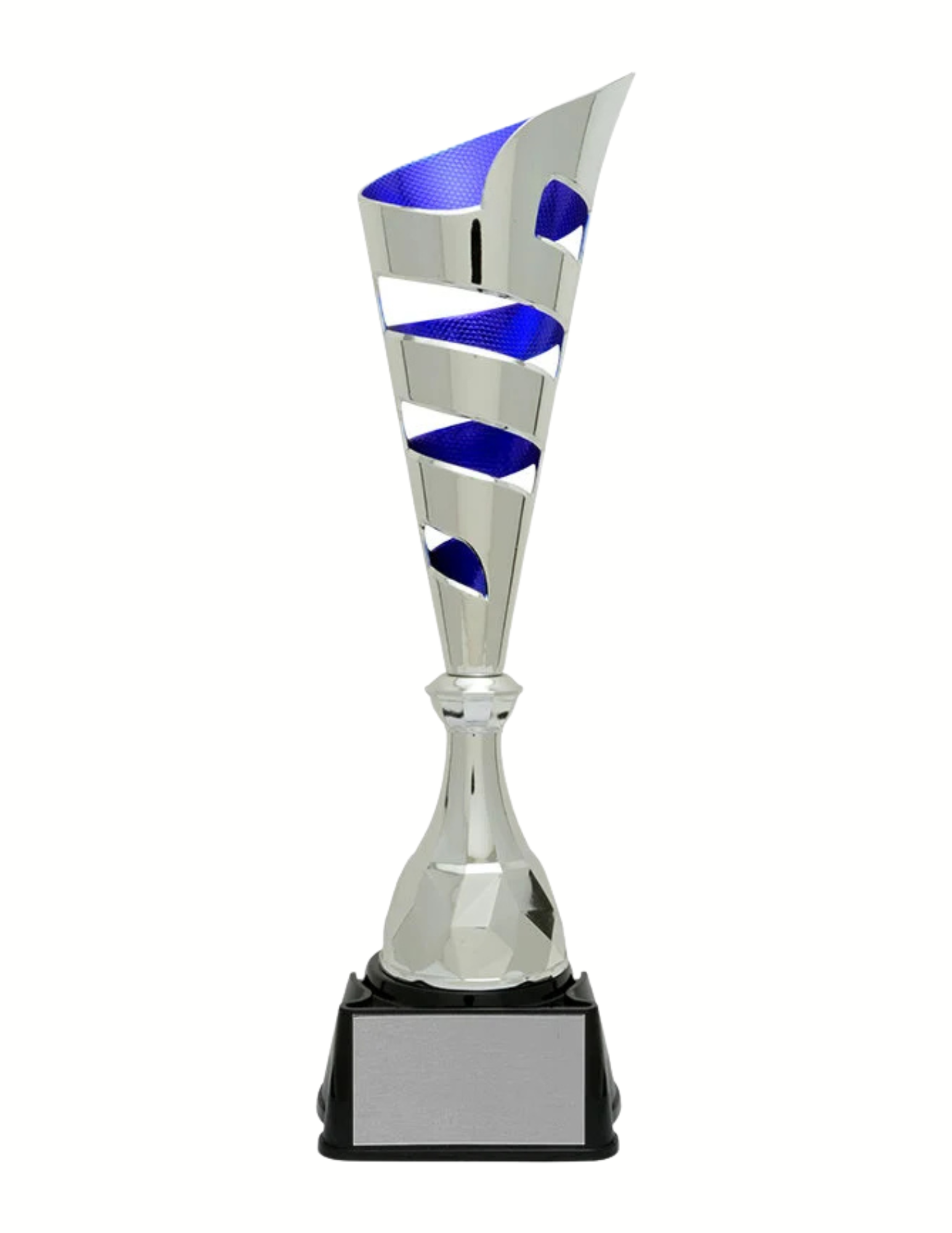 Vito Cup Silver and Blue 3 Sizes (Includes Engraving)