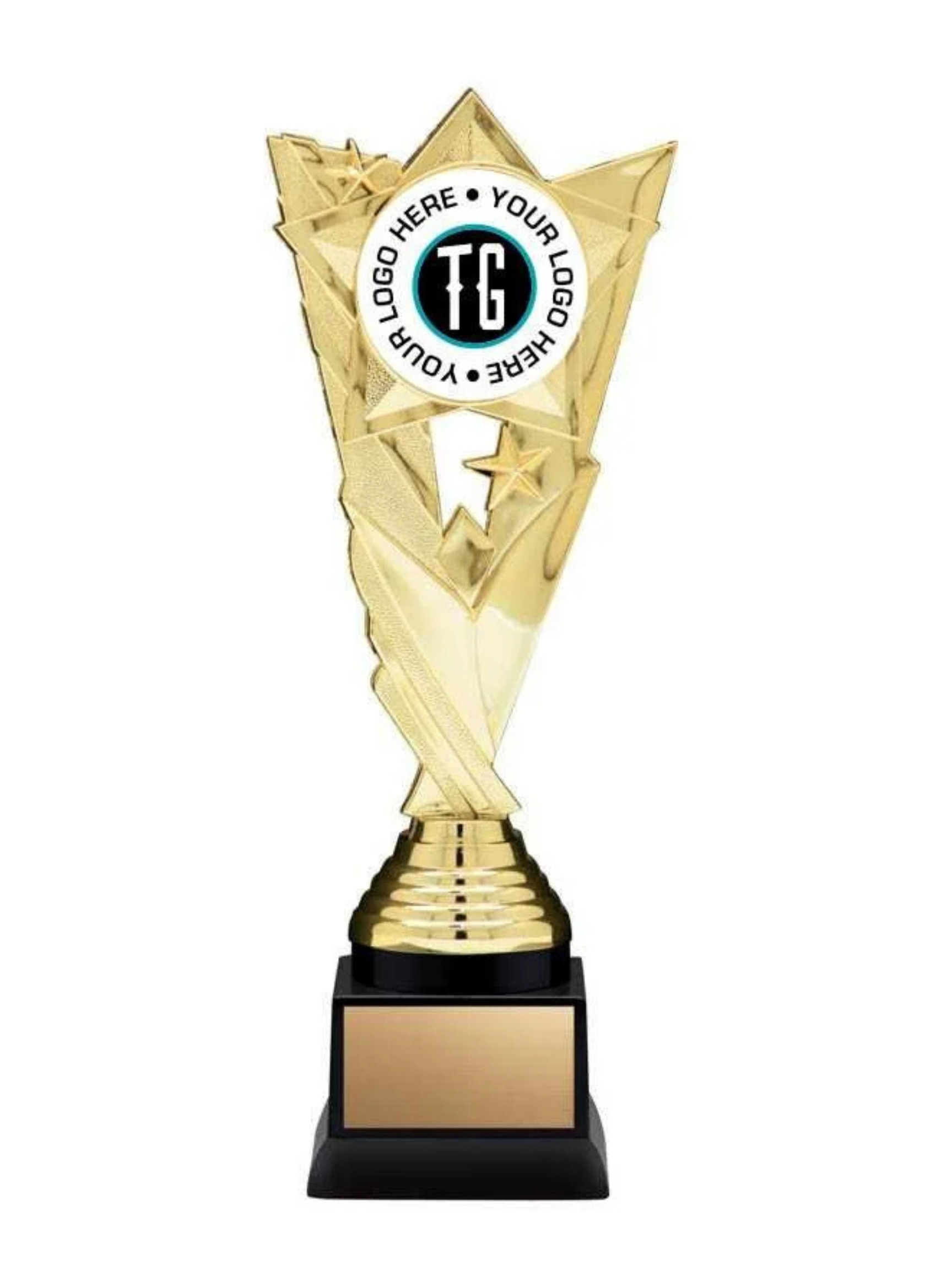 Gold Custom Insert Star Trophy