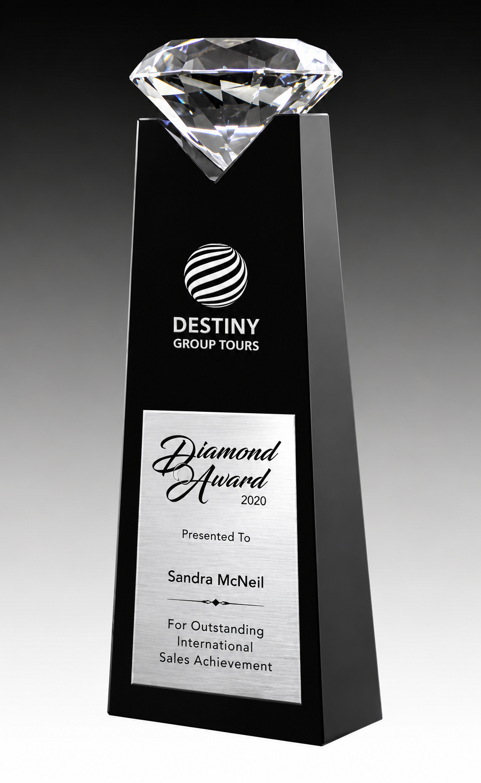 diamond tower crystal award