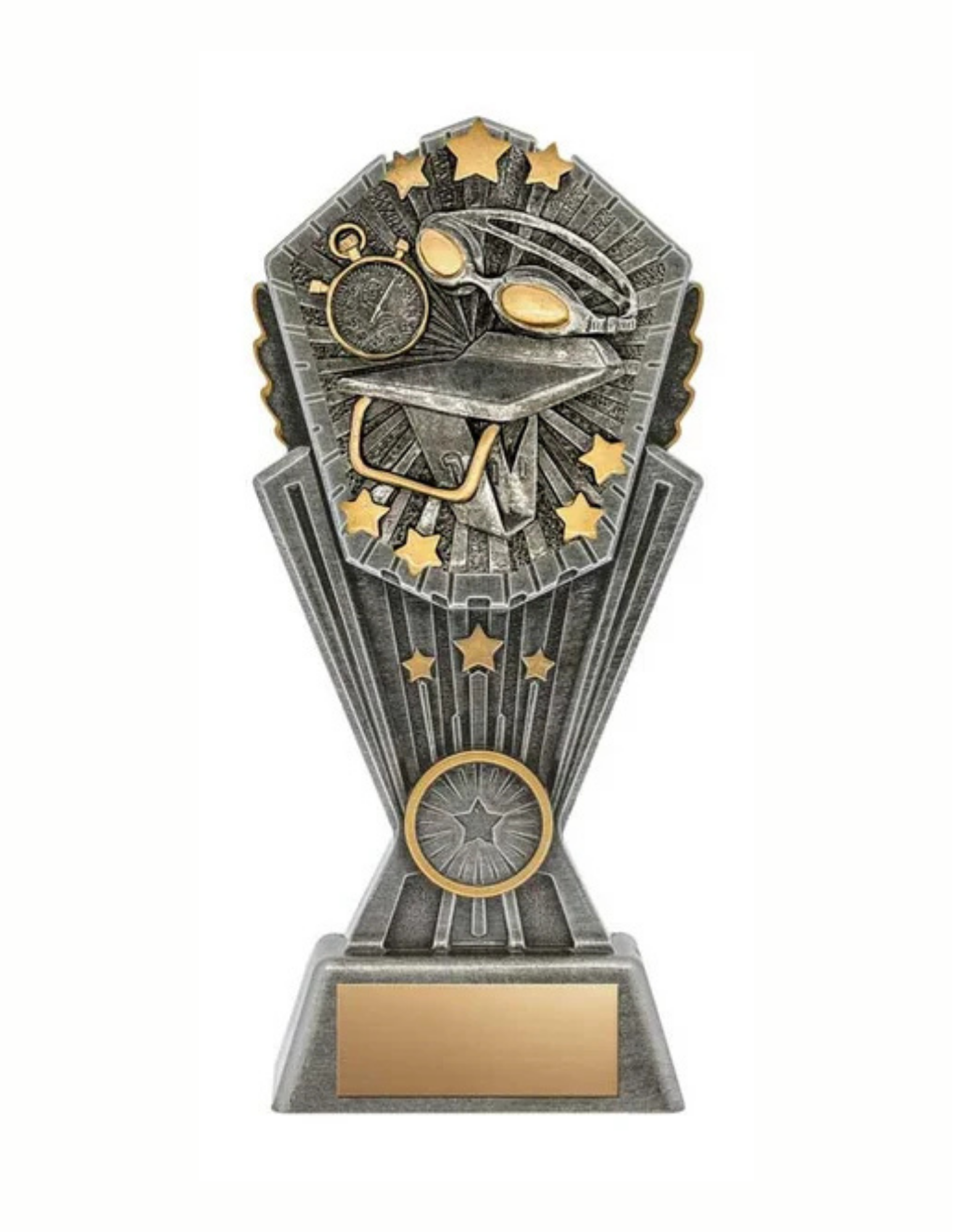 Swimming Cosmos Resin Trophy- 4 Sizes (Includes Engraving)