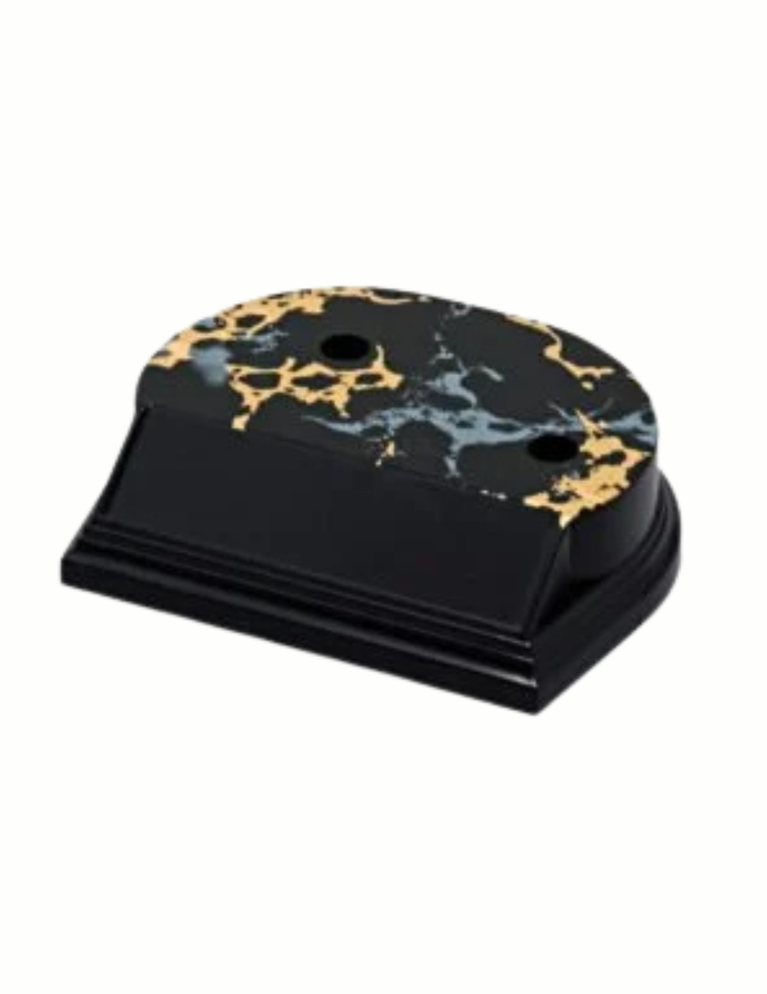 2 Hole Black Gold Trophy Base