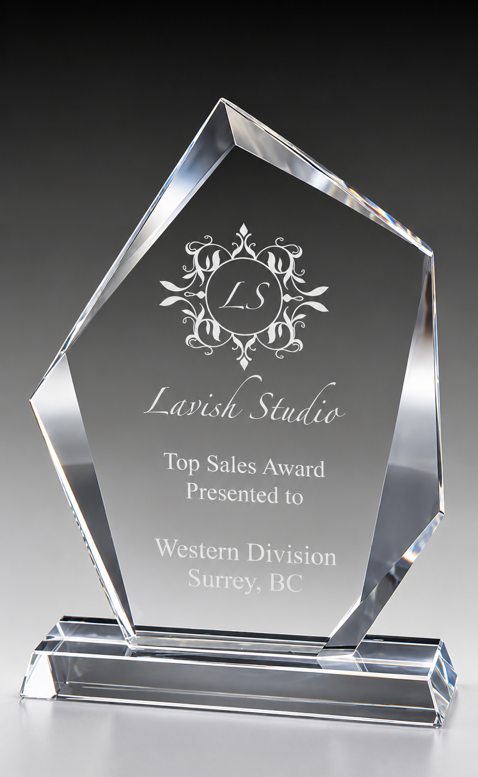 Regal Abstract Crystal Award