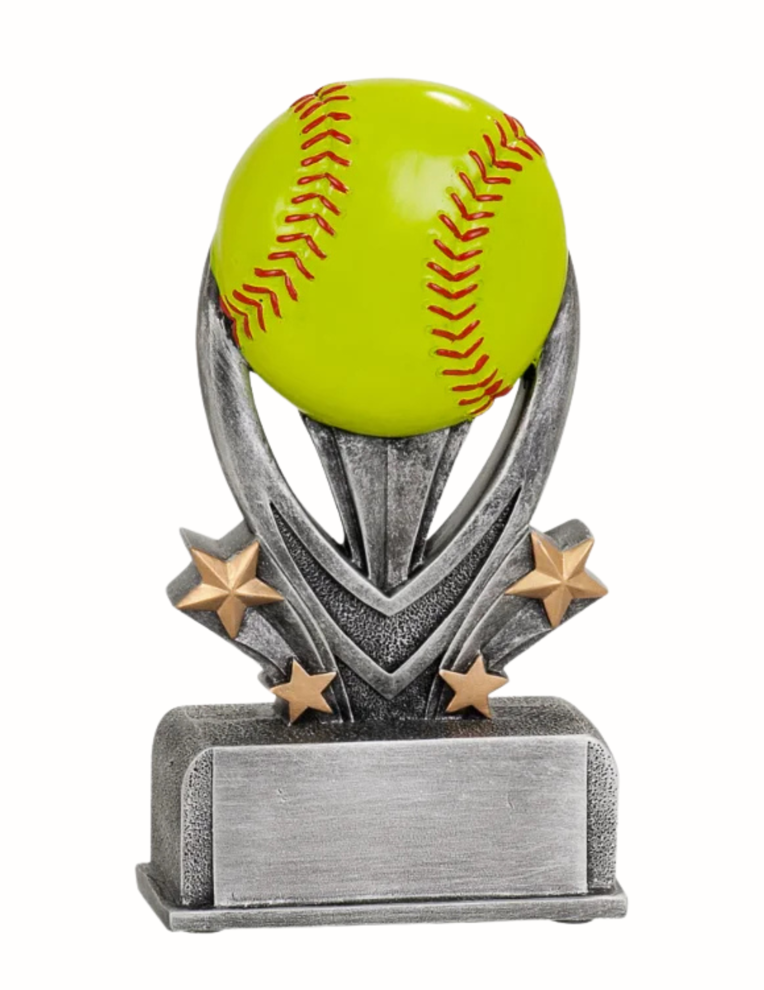 resin softball trophy
