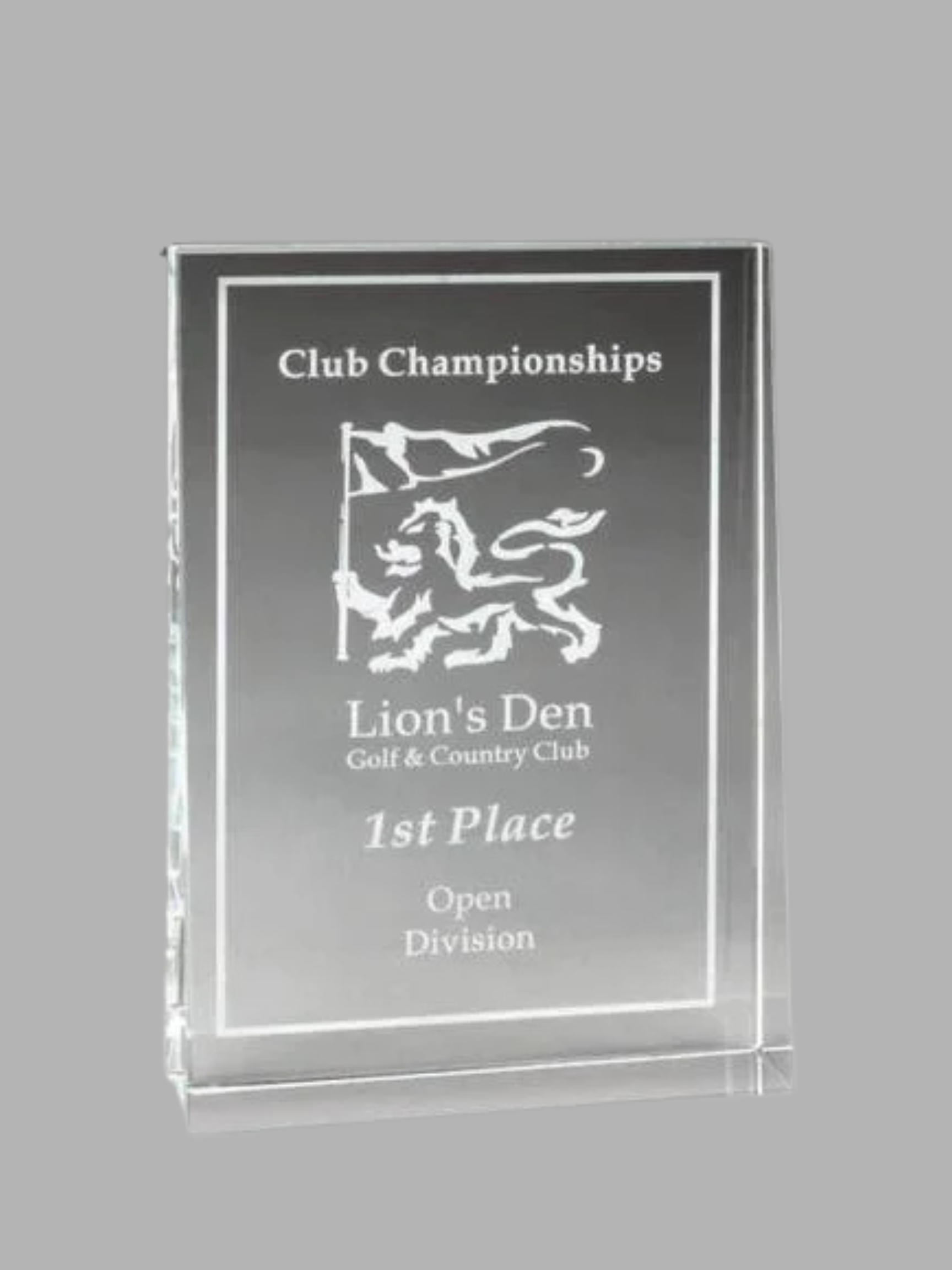 Crystal Wedge Award- 2 Sizes (Engraving Included)