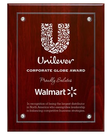 Regency Rosewood Plaque, Acrylic Mount- 3 Sizes (2 Custom Options)