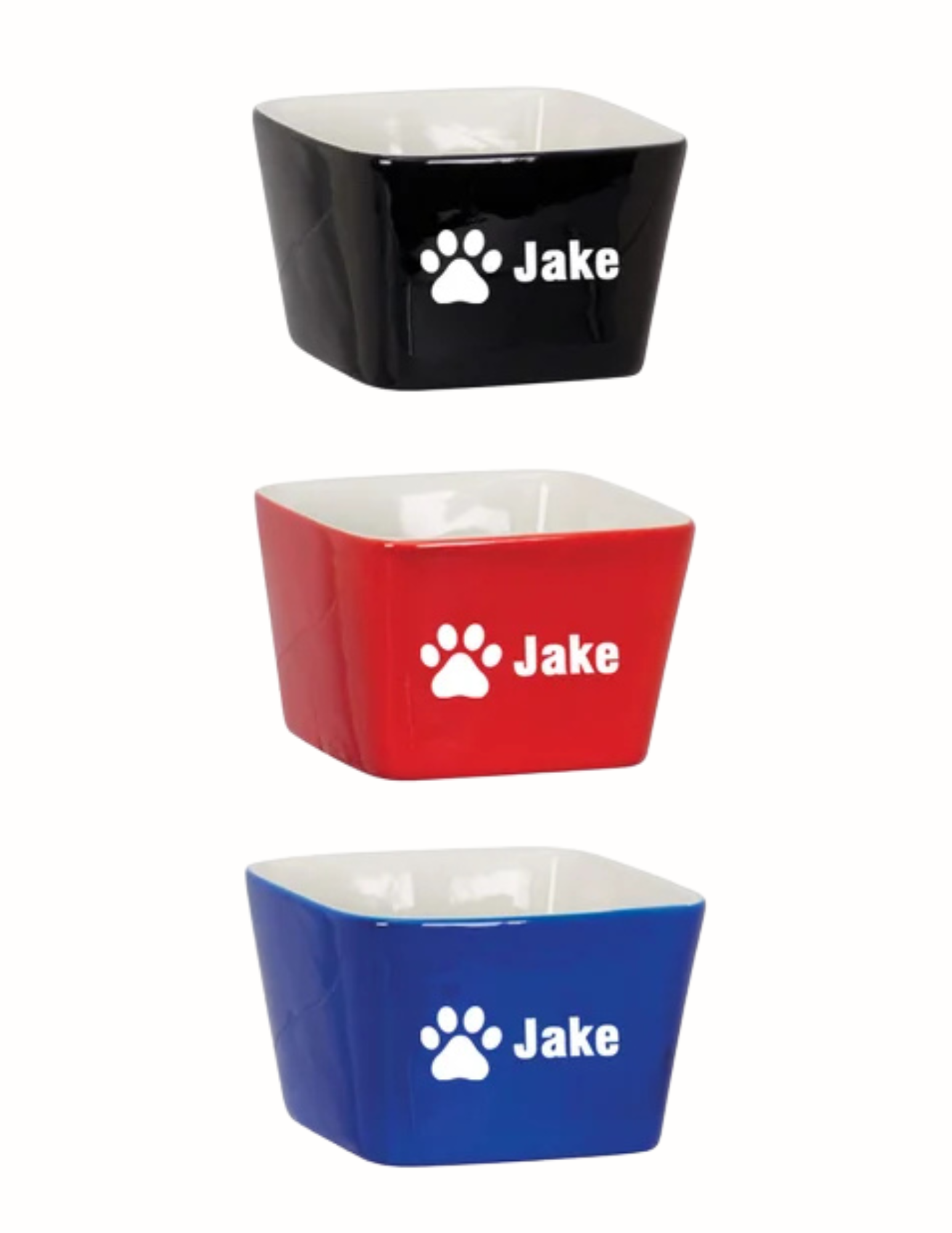 Pet Bowl 4" x 4"- 3 Colors (Includes Engraving)
