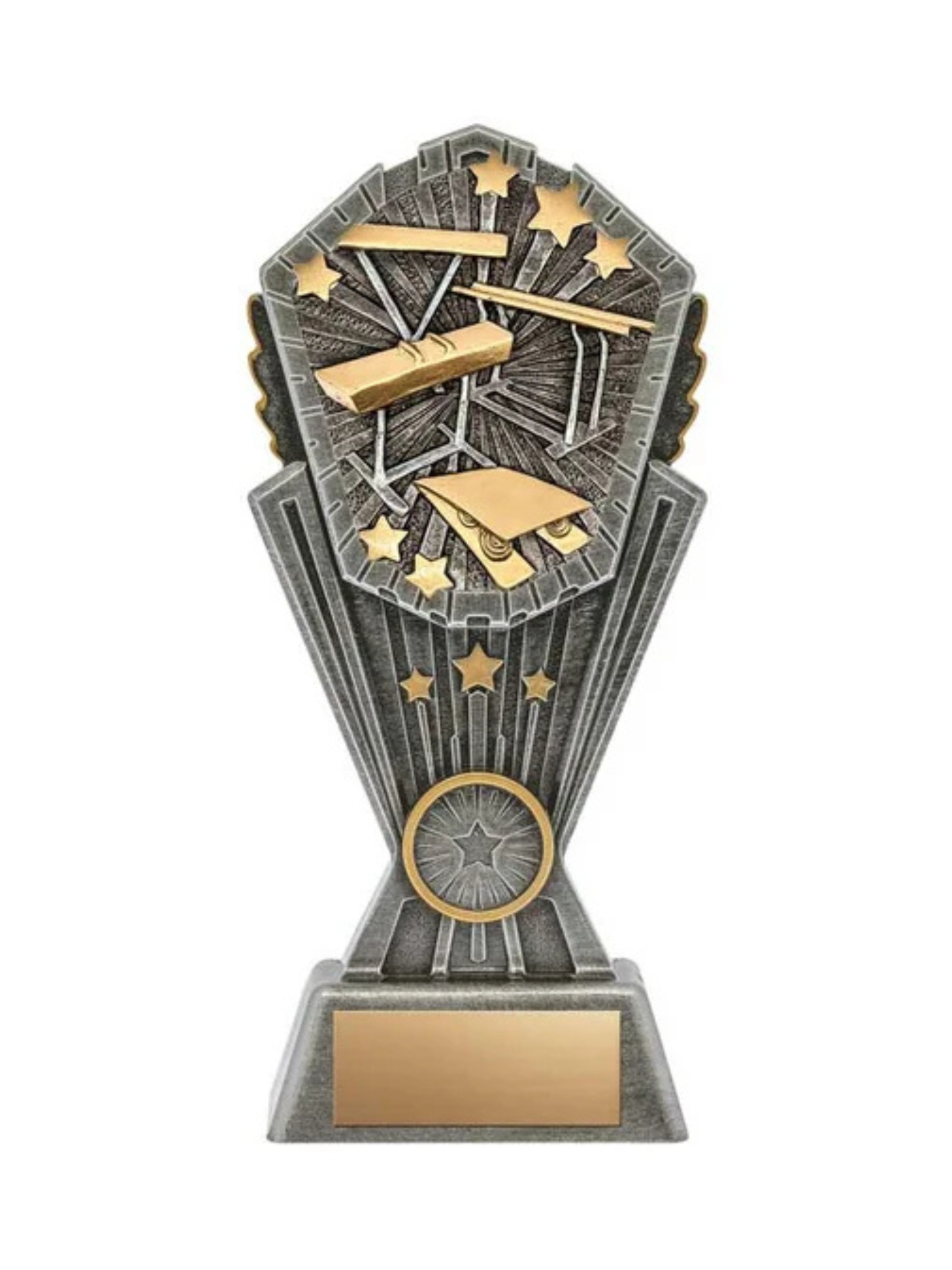Gymnastics Cosmos Resin Trophy- 3 Sizes (Includes Engraving)