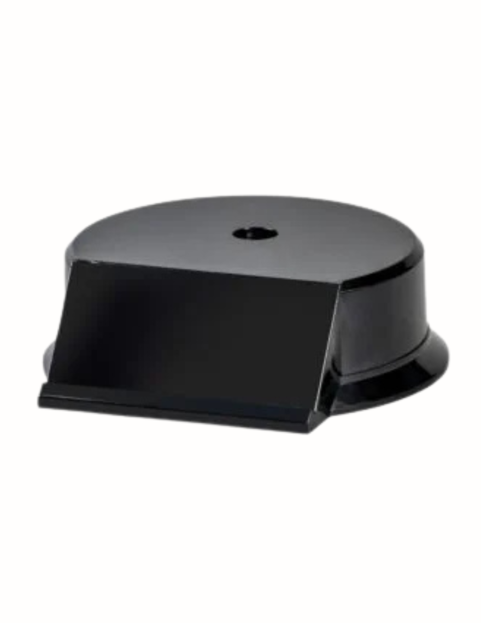Round Base 1 Hole Gloss Black