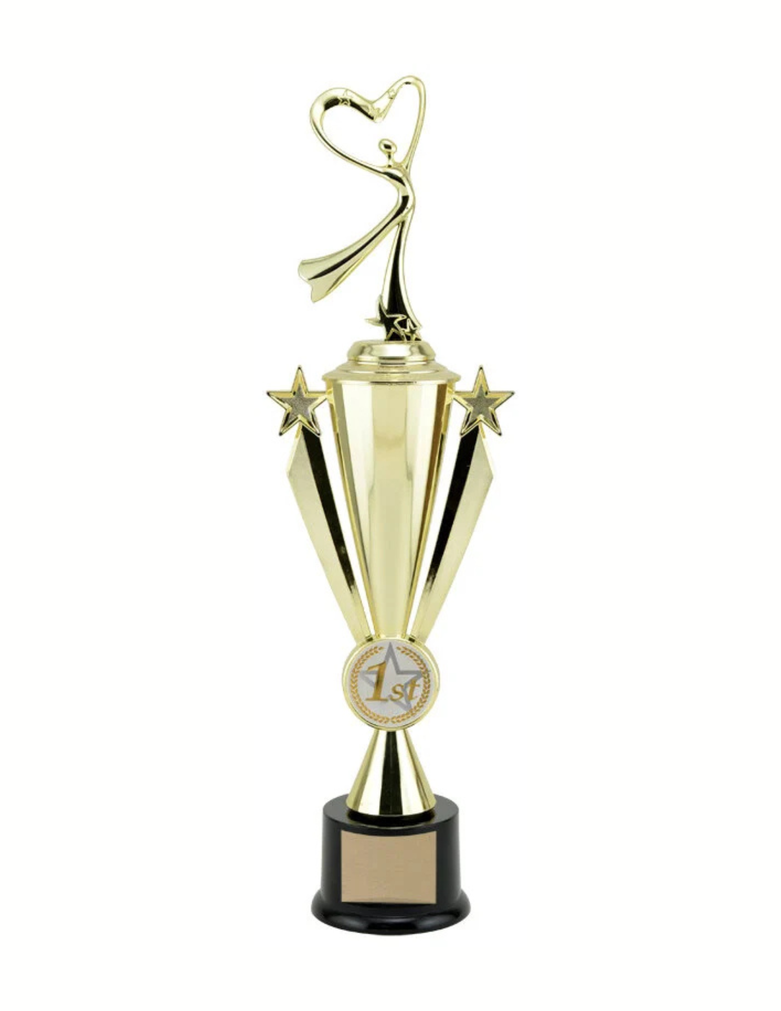 Star Ribbon Figure Gold Plastic Cup
