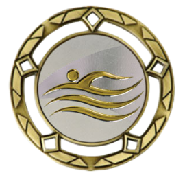 3" Titan Swimming Medal (Includes Ribbon)