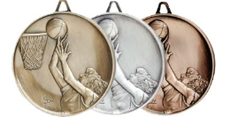Heritage Female Basketball Medal 2.5" (Includes Ribbon)