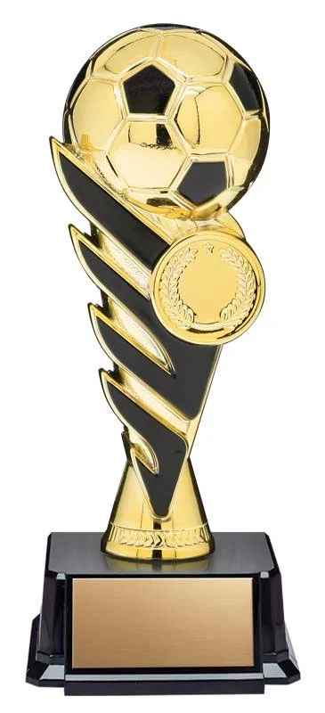 Pegasus Soccer Award w Black Accent 6.5"- 2 finishes (Includes Engraving)