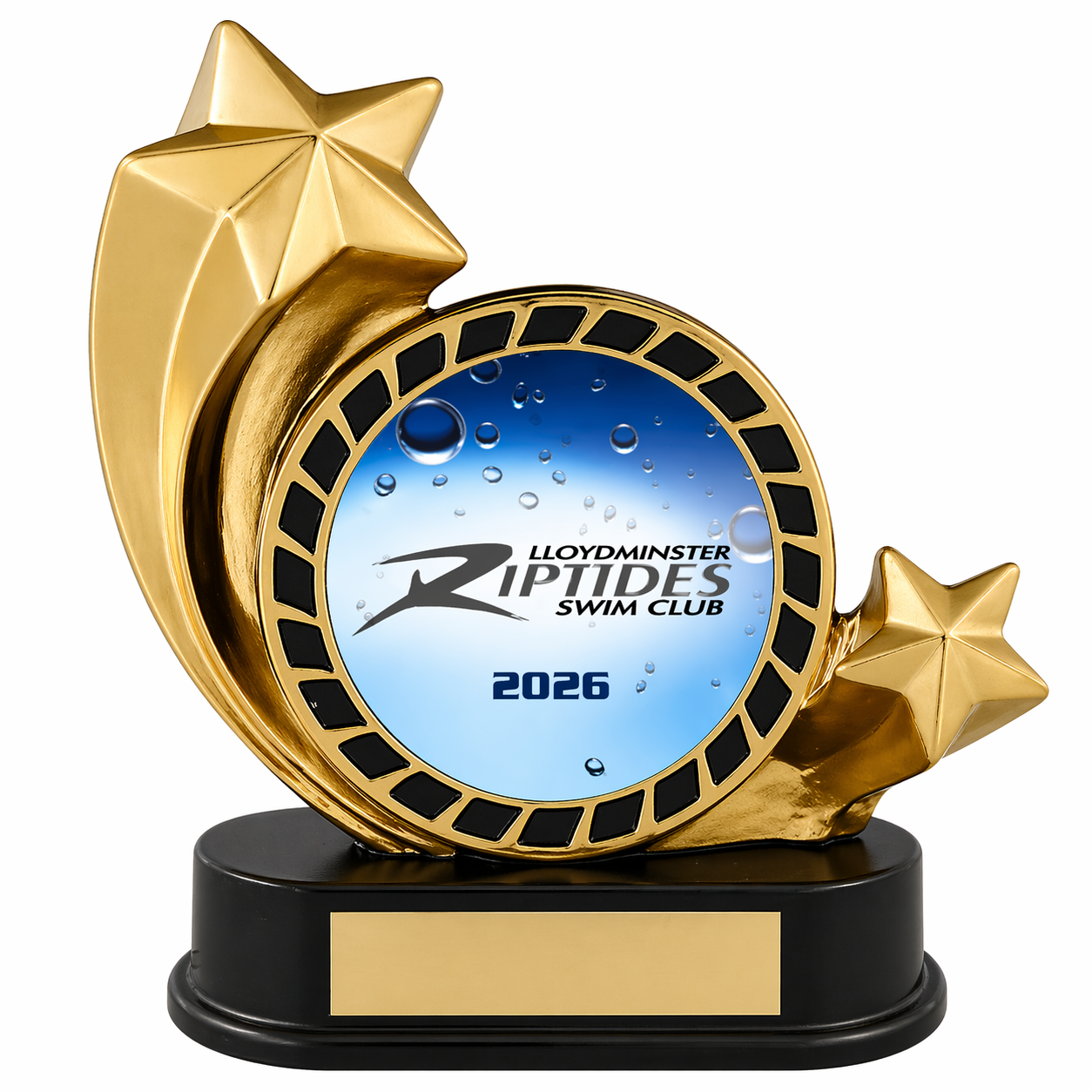 Shooting Star Swimming Award- 3 Sizes  (Includes Engraving)