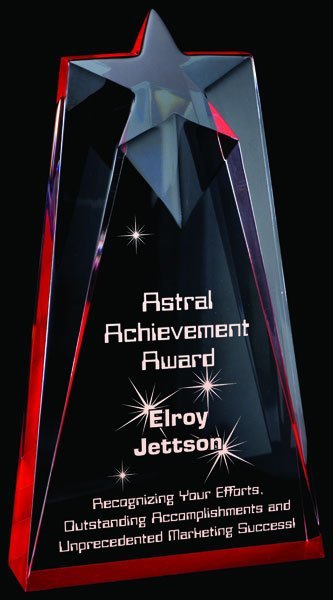 Astral Acrylic Award 3 Sizes, 3 Colors (Engraving Included)