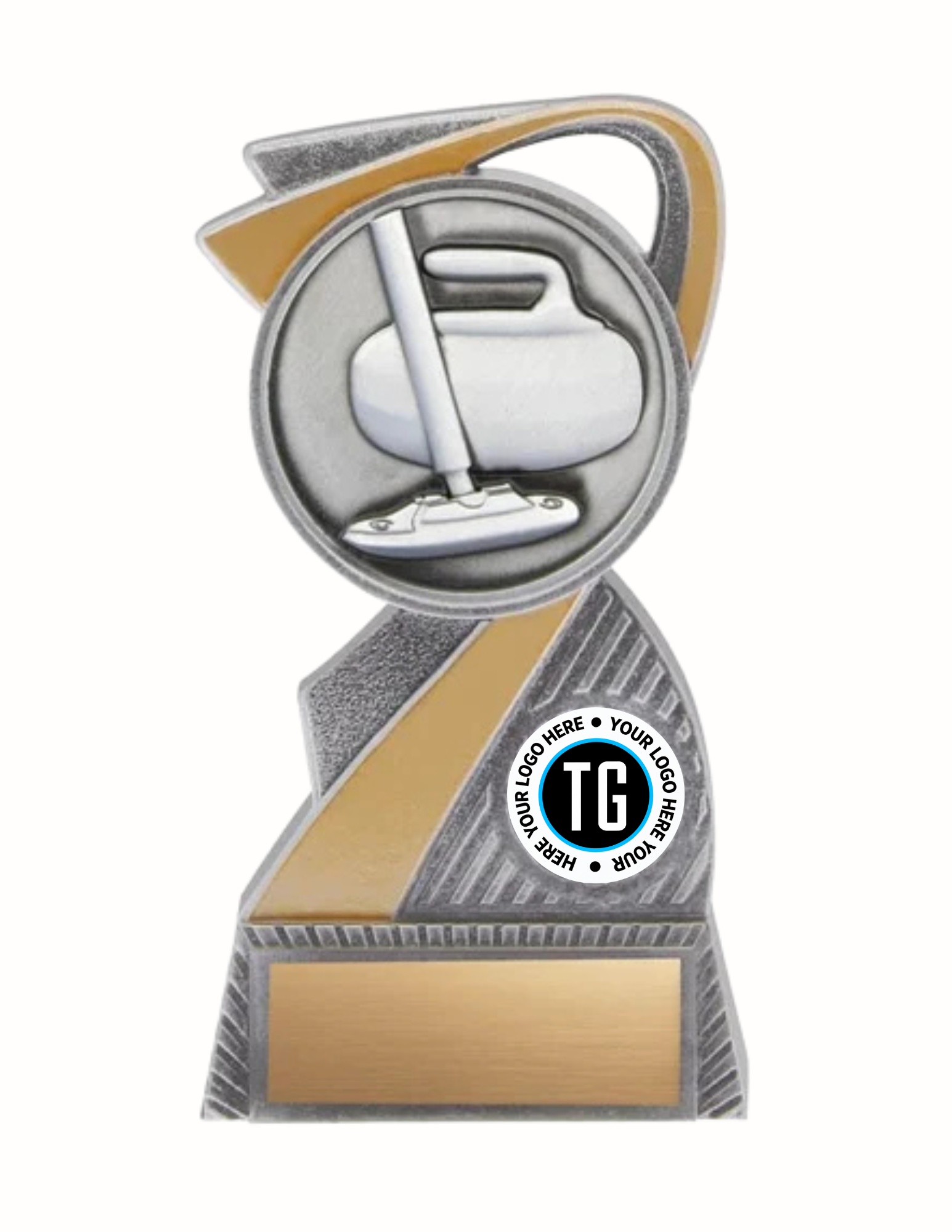 Apollo Series Curling Award- 4 sizes (Includes Engraving)