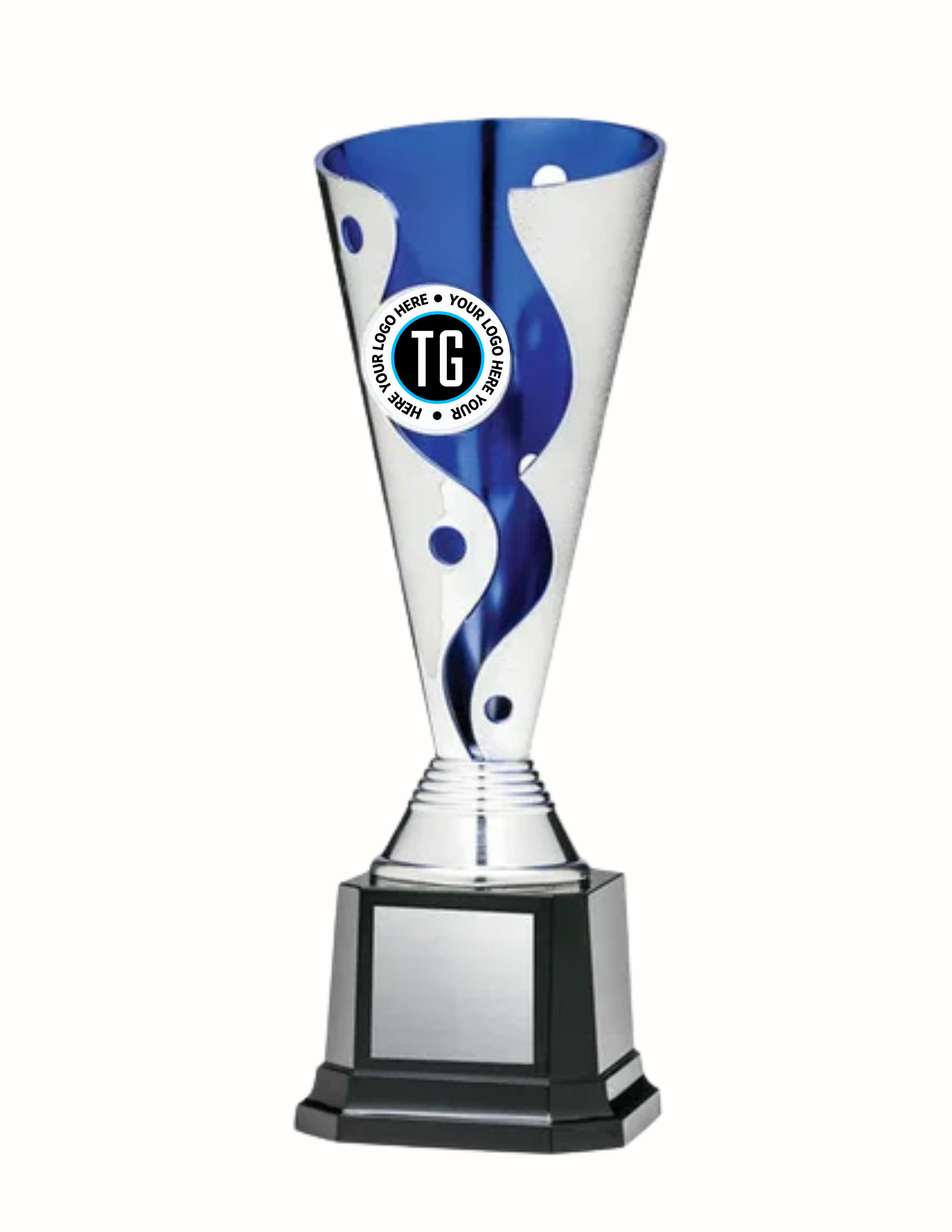 Blue Cyclone Plastic Cup