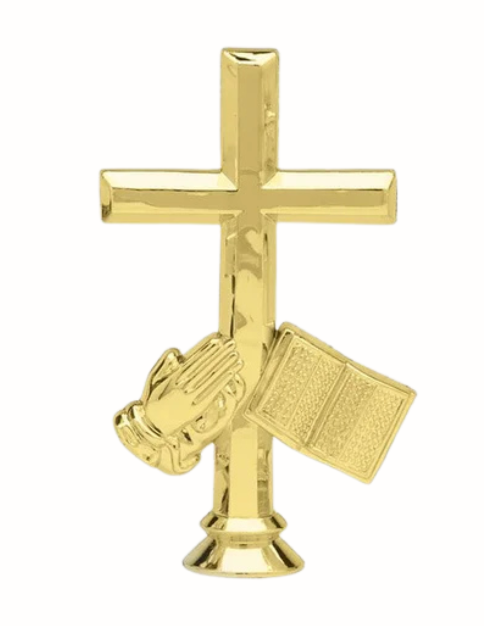 Cross, Bible, Prayer Hands Topper 4.5"- Figure