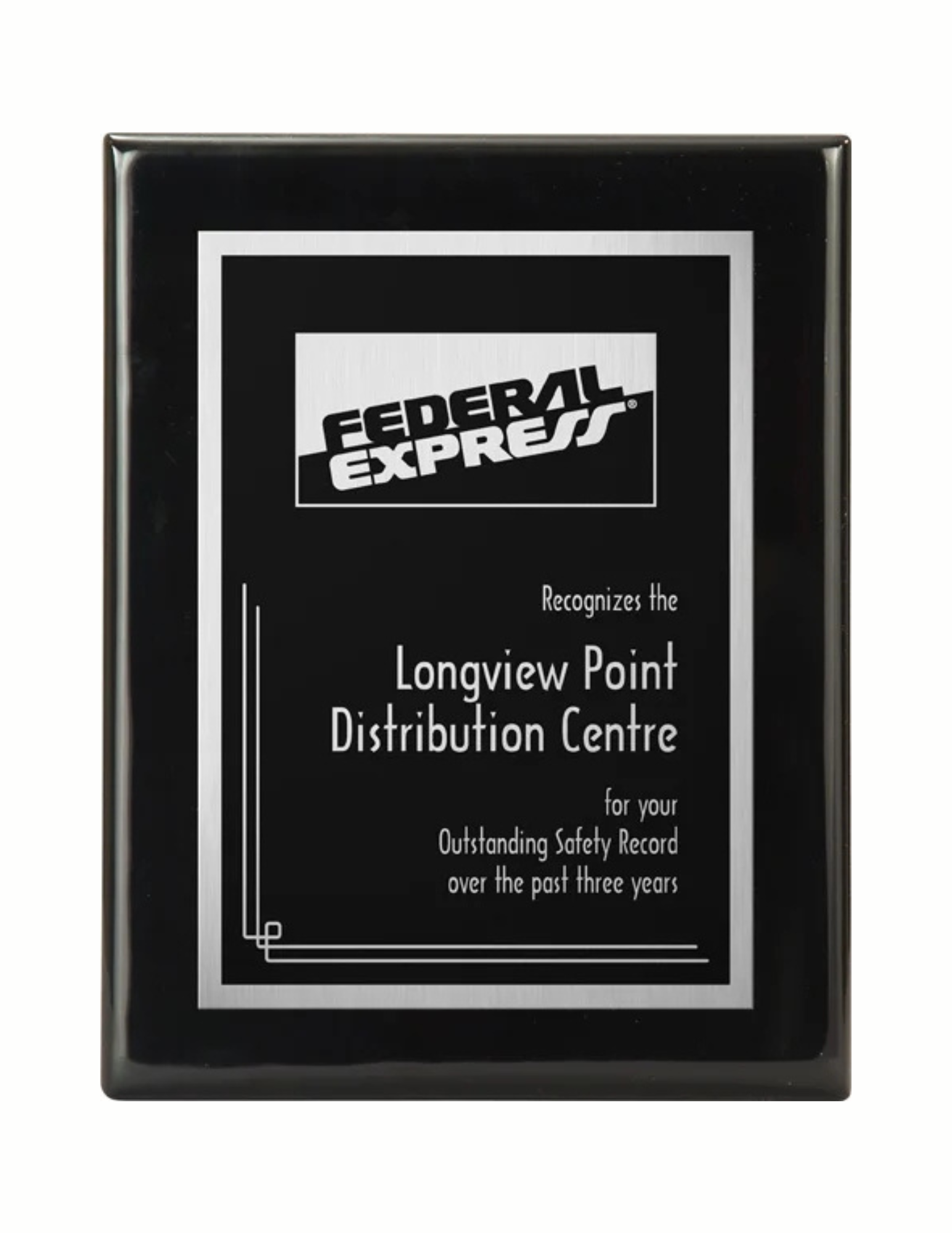High Gloss Black Finish Plaque- 12"x15" (2 Custom Options)