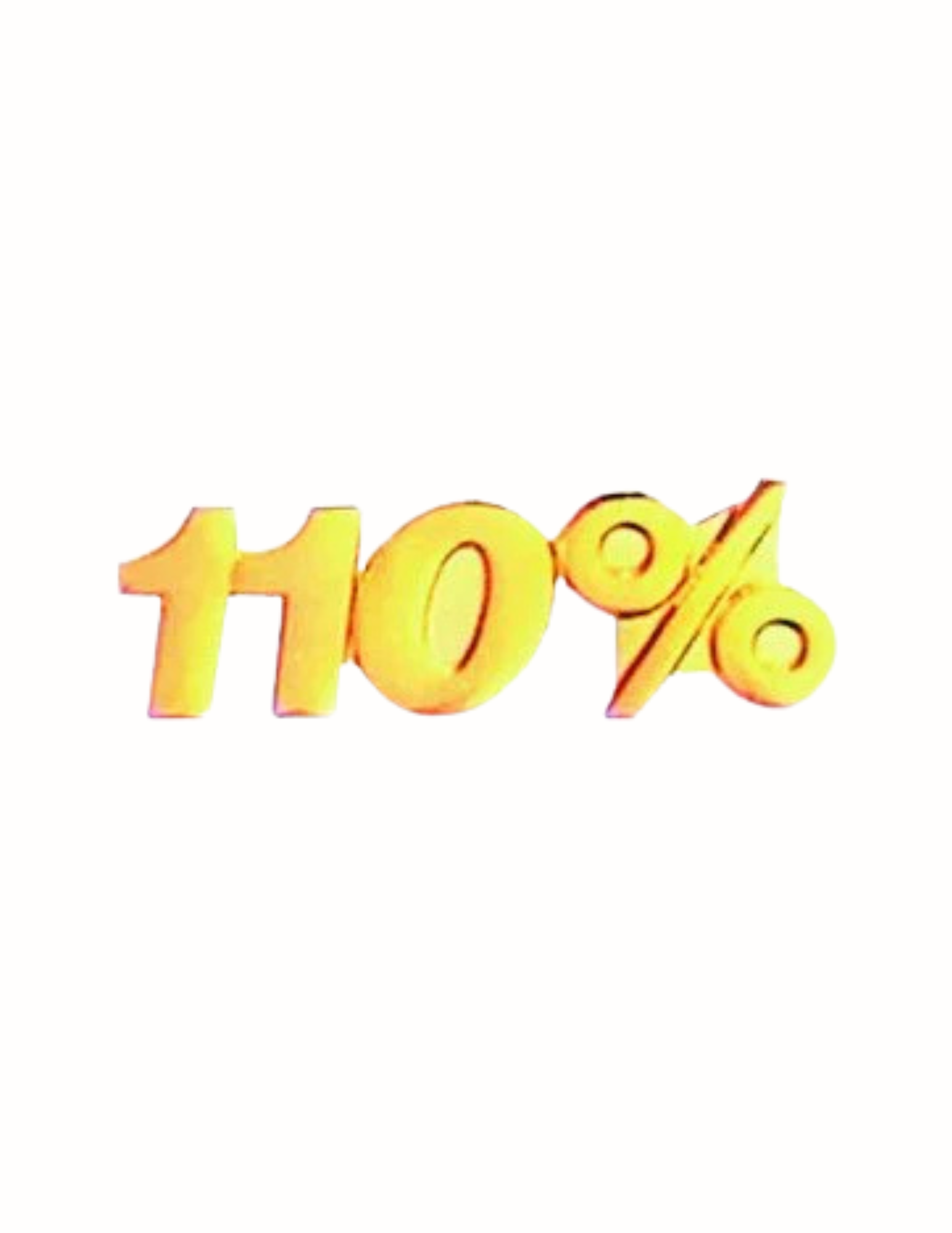 Gold 110% Service Pin