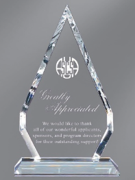 Shard Crystal Award- 3 Sizes (Includes Engraving)