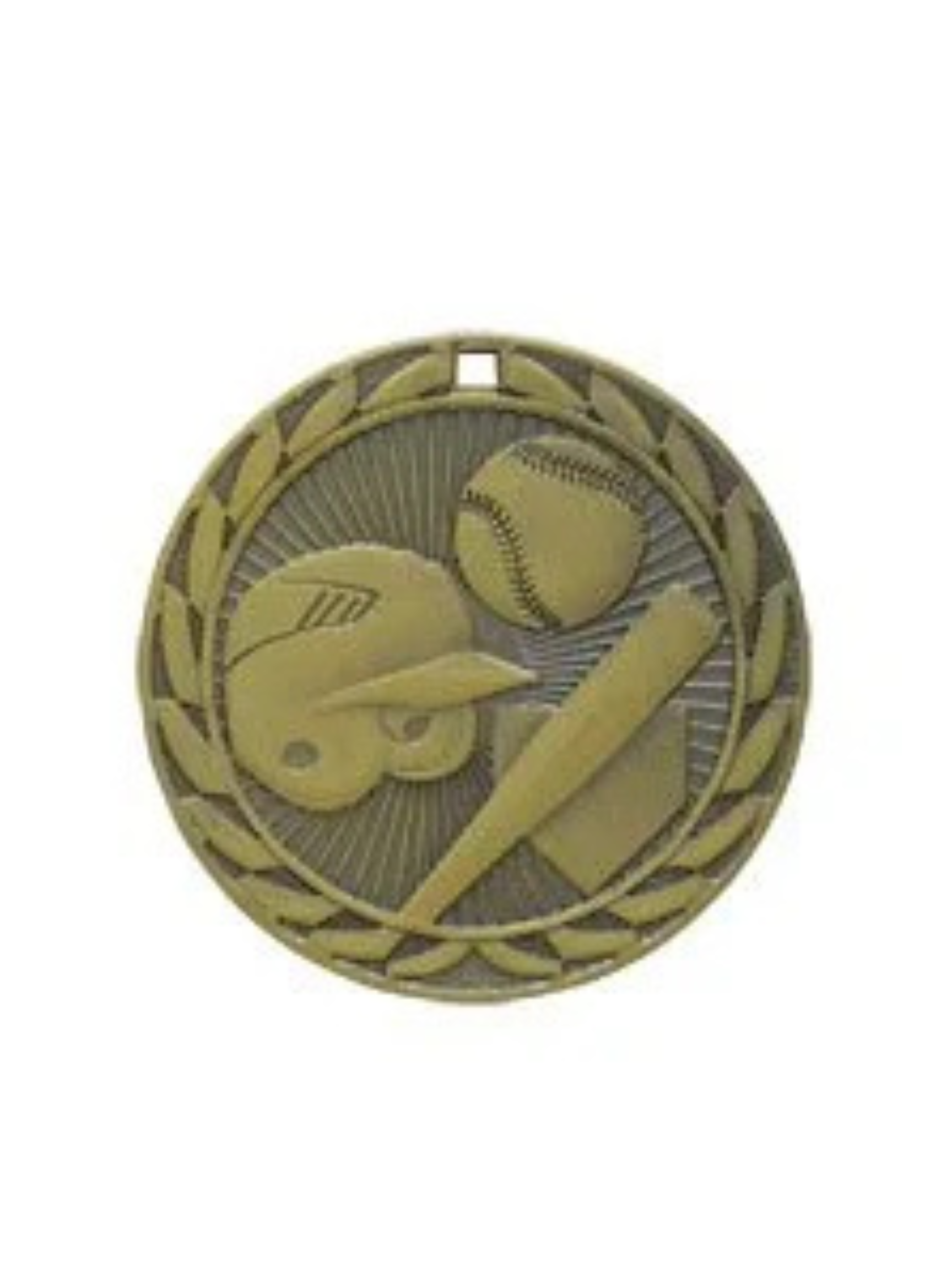 Baseball Iron Medal 2" (Includes Ribbon)