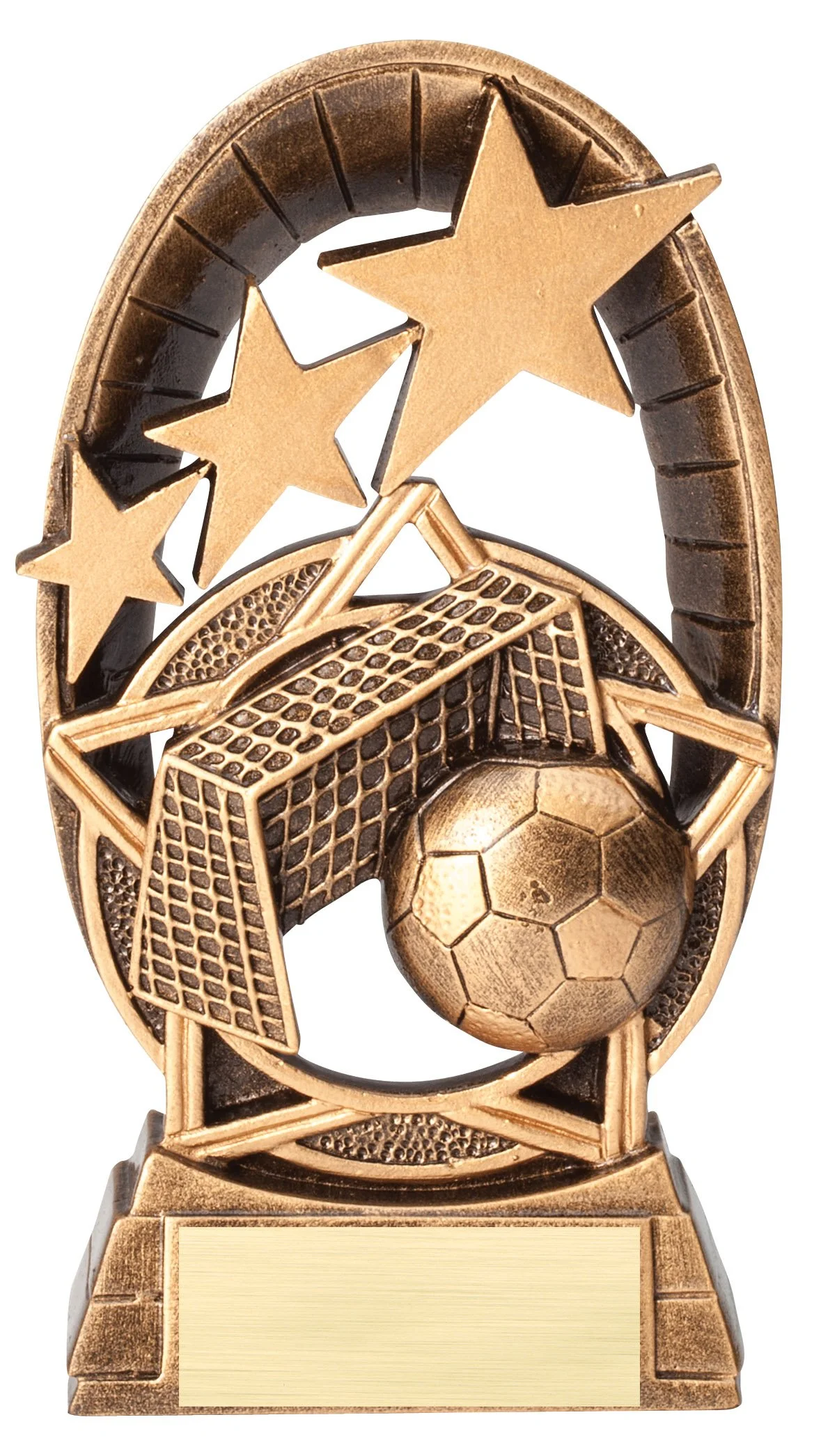 Radiant Stars Resin Soccer Award- 2 Sizes (Includes Engraving)