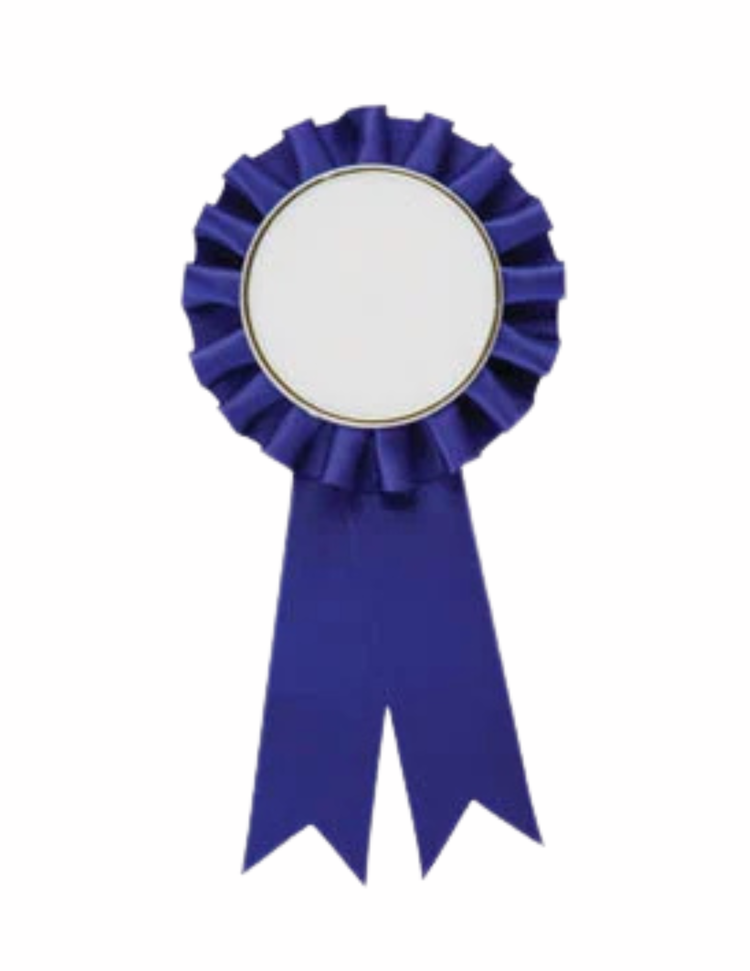 Blue Rosette 6.5"