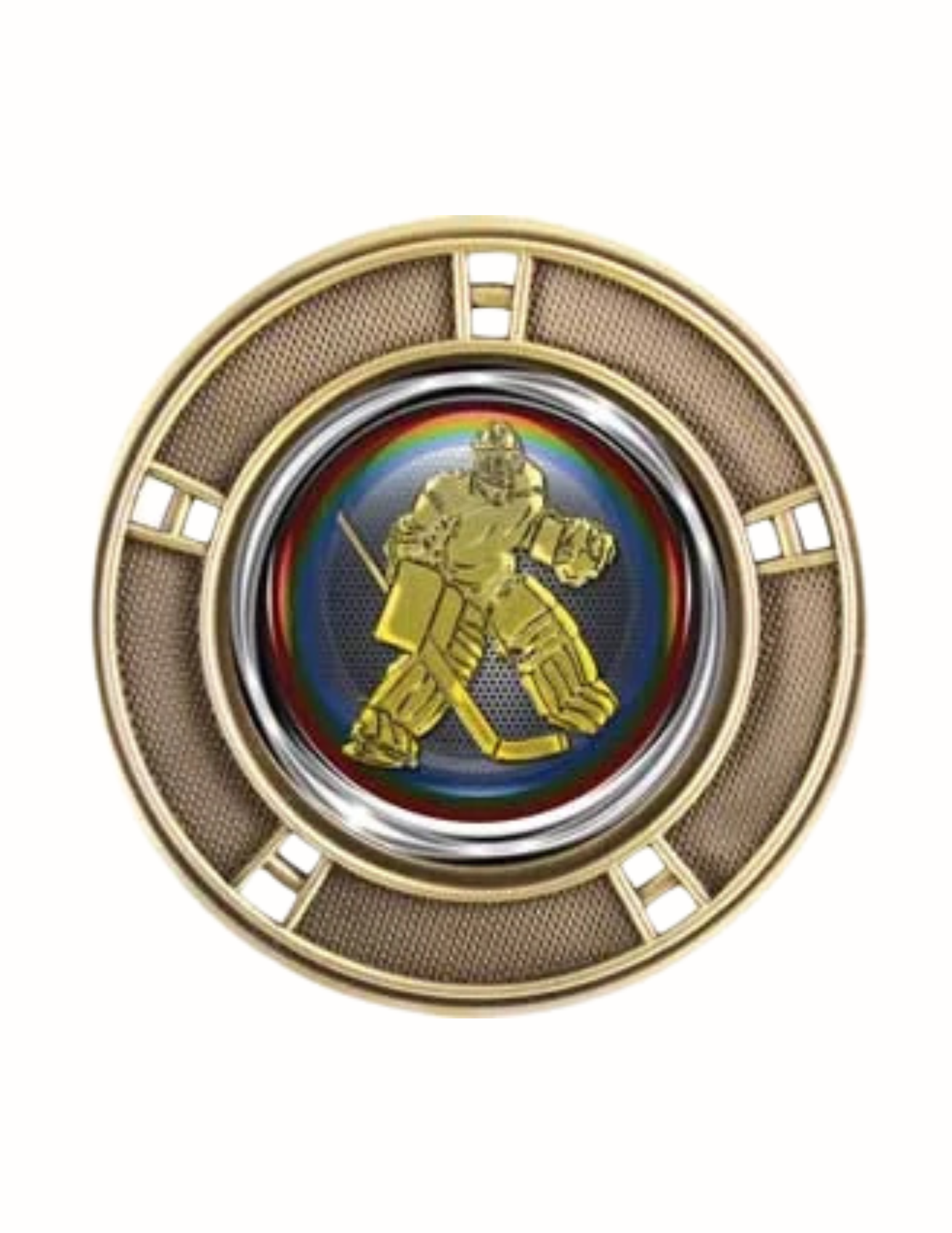 Tech Hockey Goalie Medal 2.5" (Includes Ribbon)