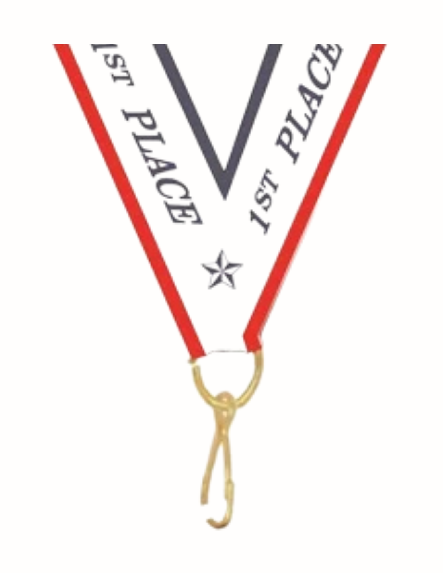 1st Place Ribbon with Snap Clip