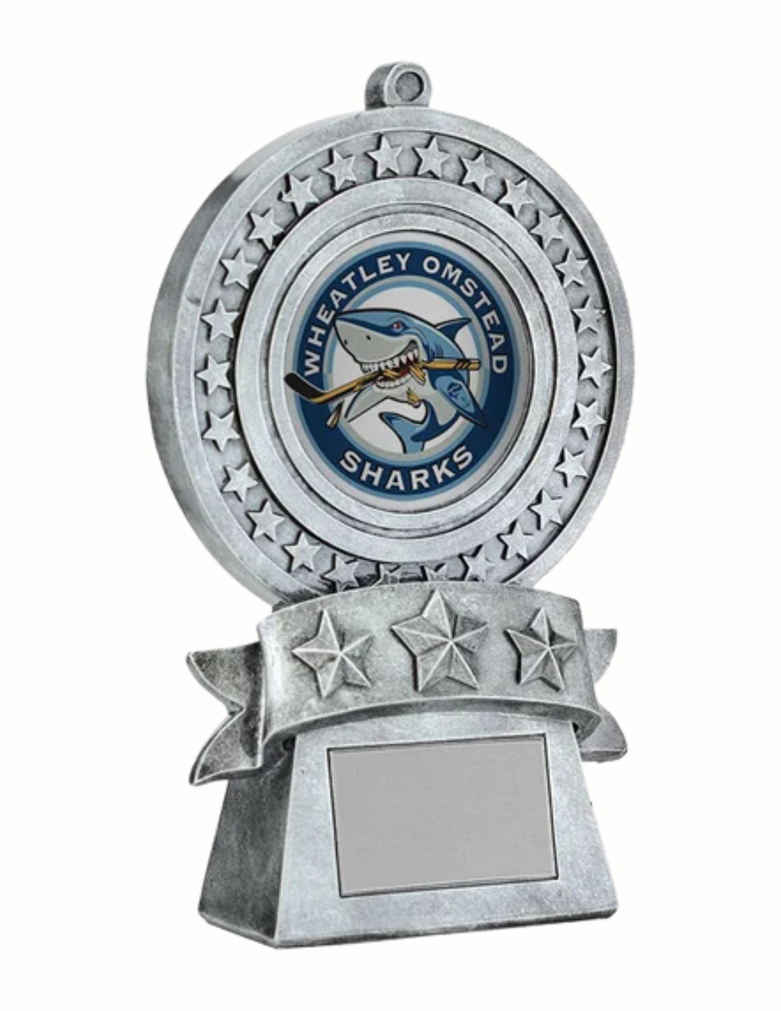 2" Insert Star Medal Hockey Award - 2 Sizes (Includes Personalization)