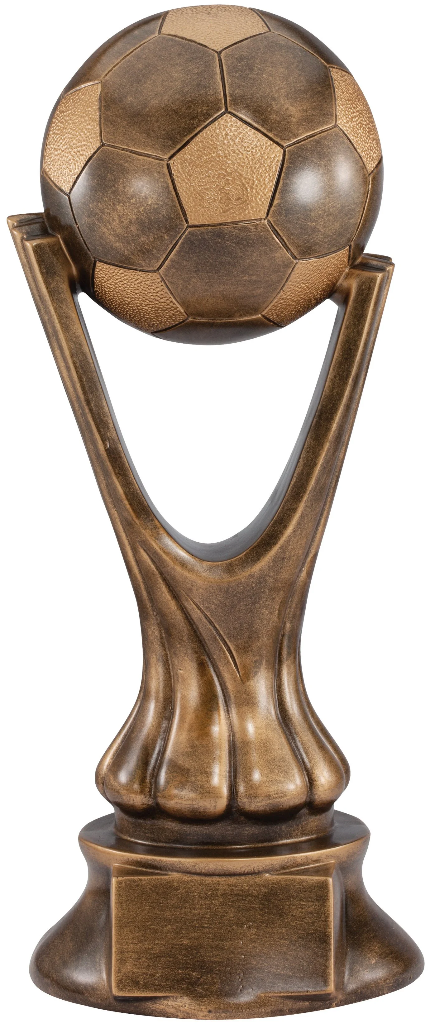 Resin Soccer Tower Trophy 20"- 2 Colors (Includes Engraving)