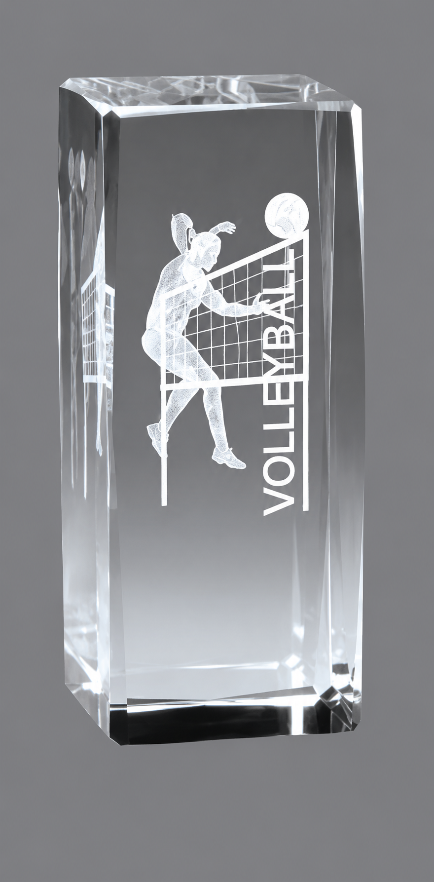 Female Crystal Volleyball Trophy