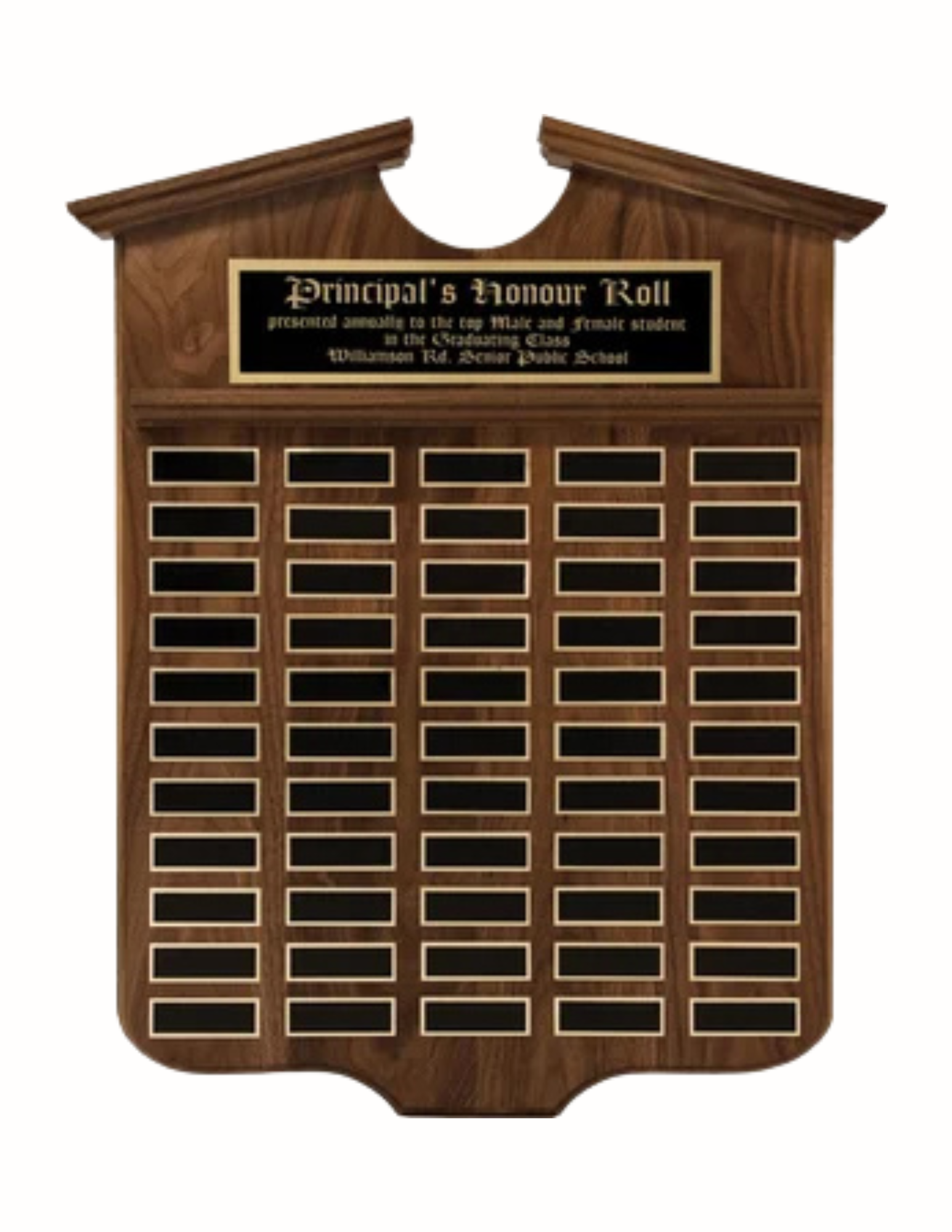 Grant Annual Shield Plaque 19x24" (Includes Header- 2 Custom Options)