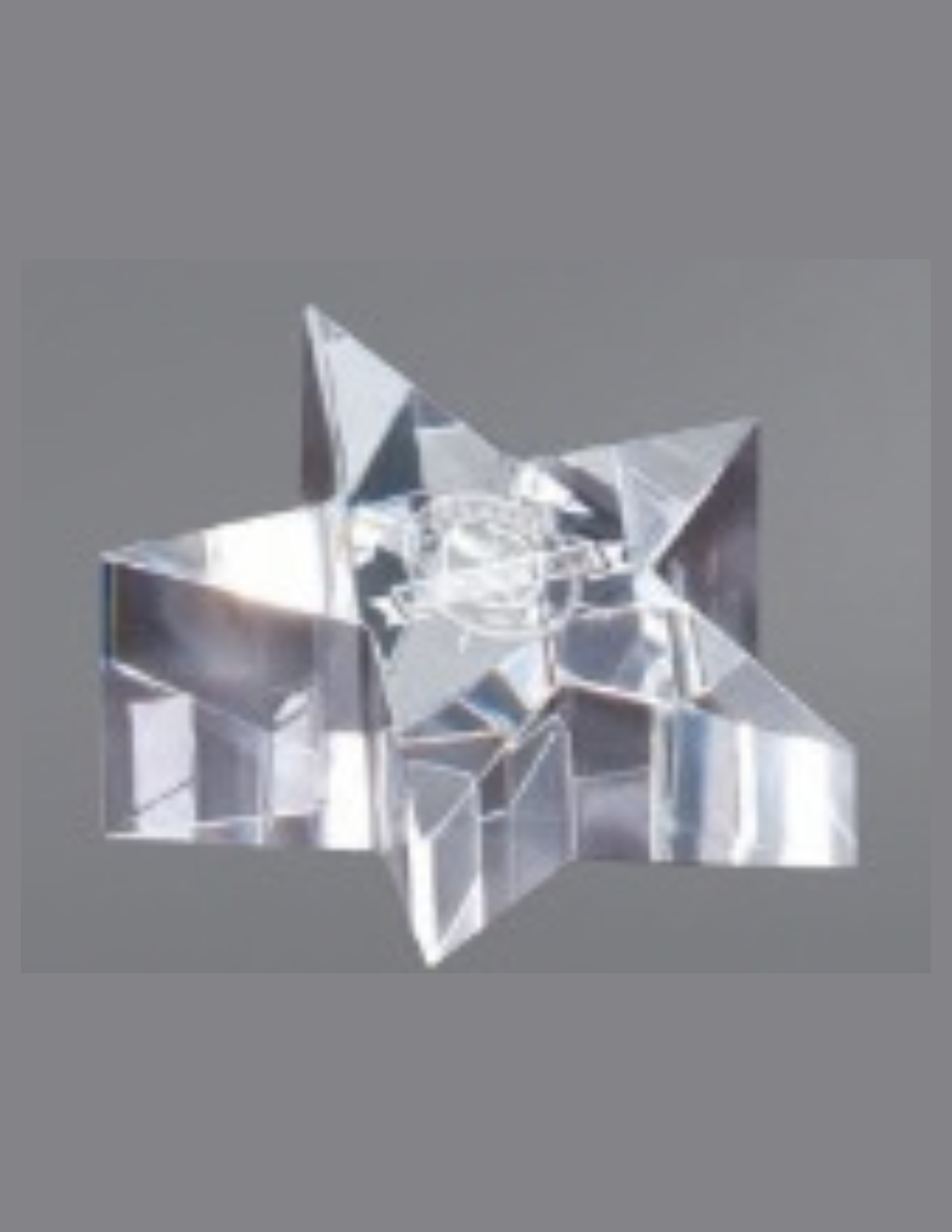 Crystal Star Paperweight 4.25" x 2" (Includes Engraving)