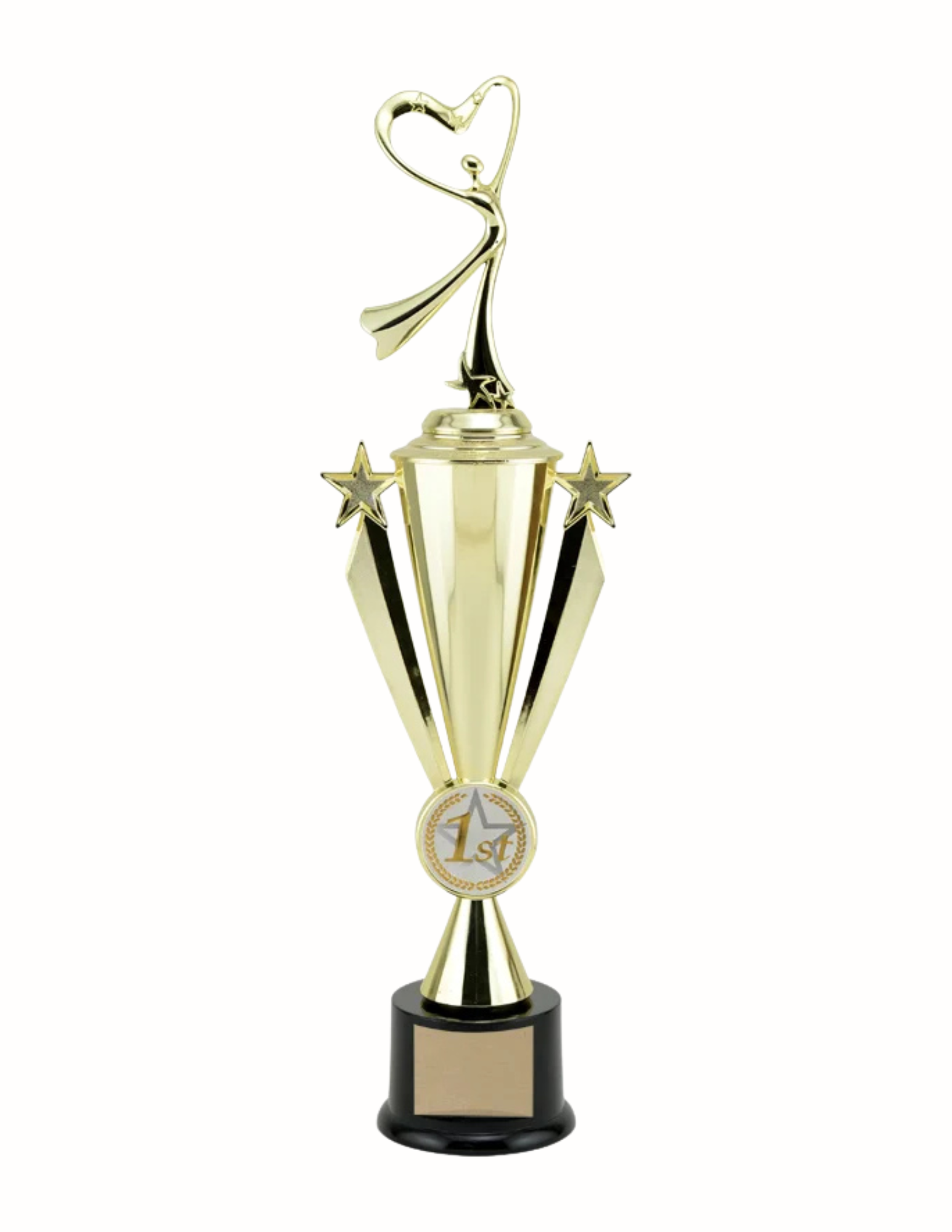 Star Ribbon Dance Trophy- 4 Sizes (Includes Engraving)