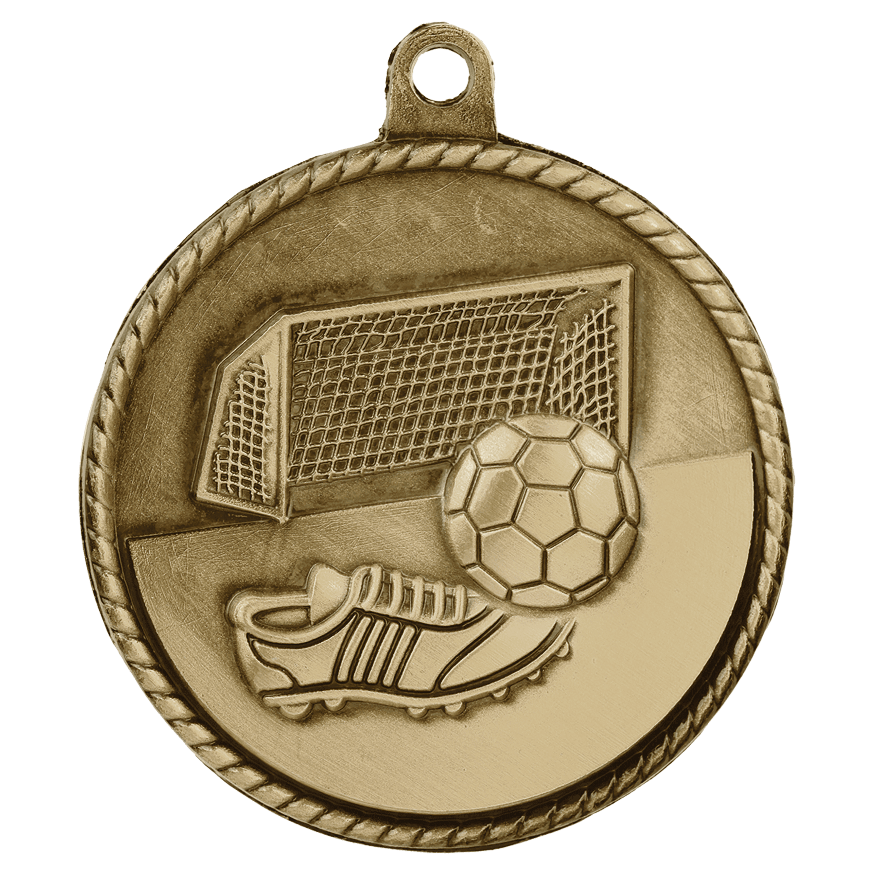 Soccer High Relief Medal 2" (Includes Ribbon)