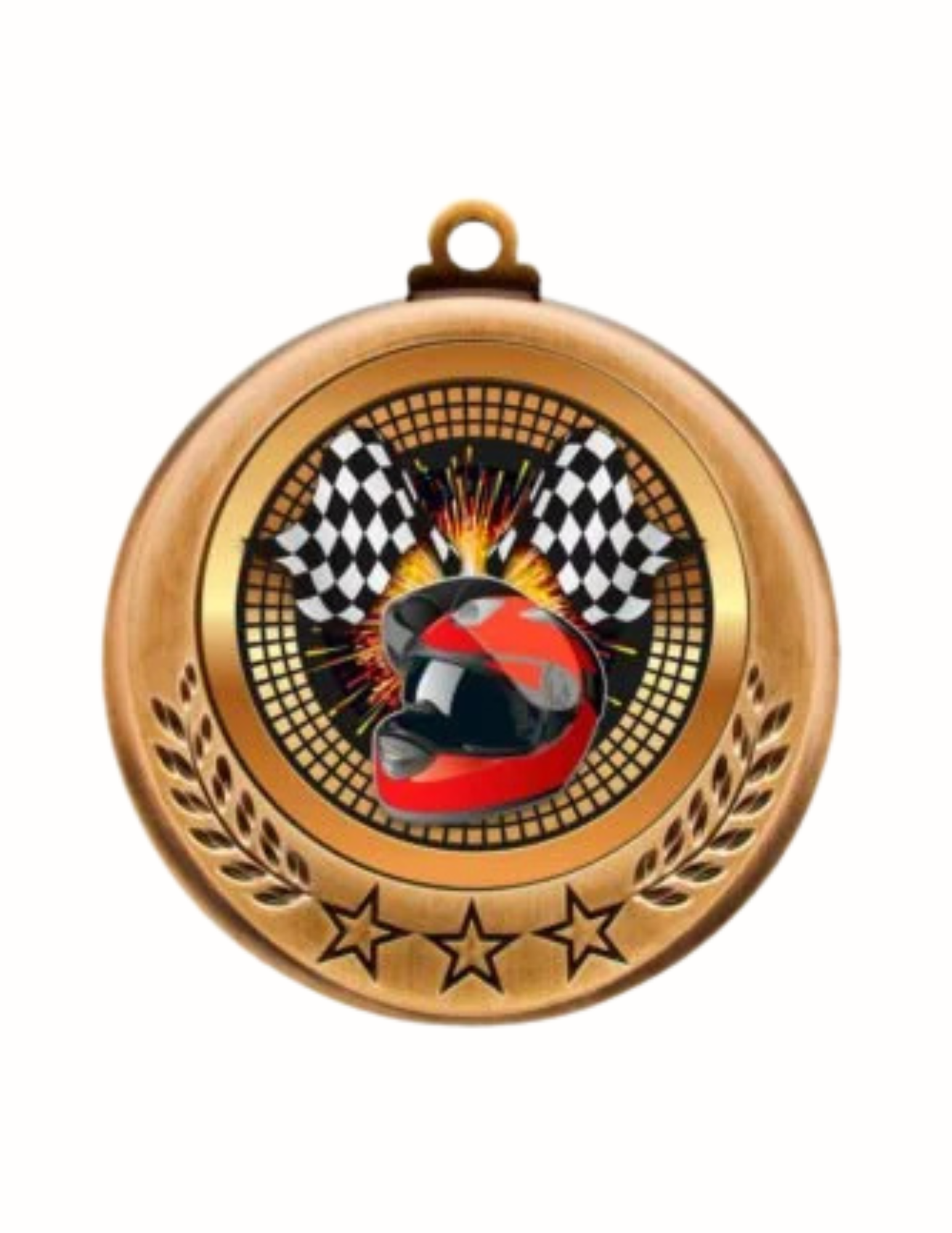 Spectrum Series Racing Medal- 2 sizes (Includes Ribbon)