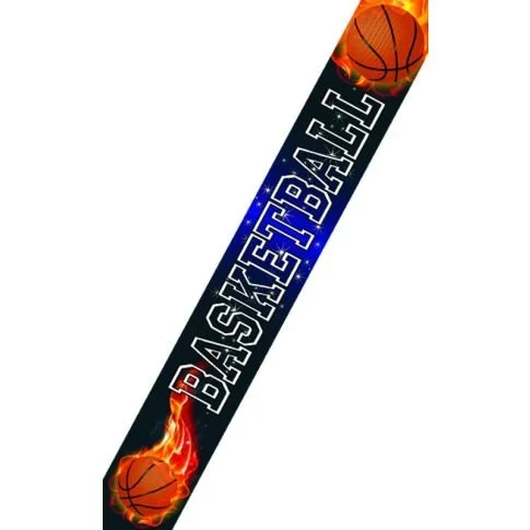 Inferno Basketball ribbon with snap clip 7/8"