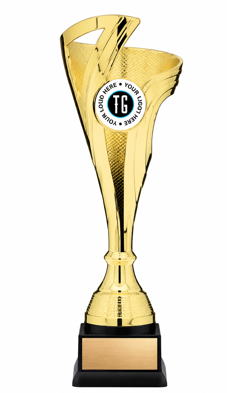 Twisted Podium Custom Trophy- 3 finishes (Includes Engraving)