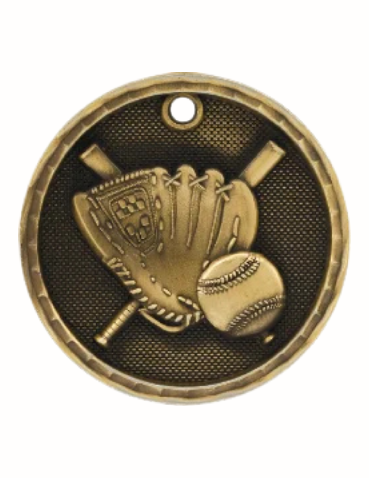 Antique Baseball/Softball Medal 2" (Includes Ribbon)