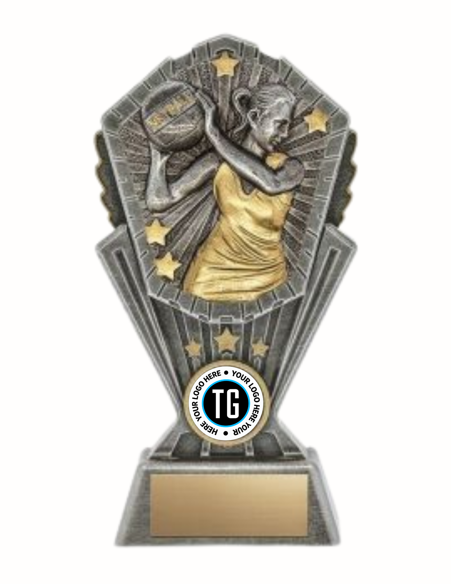 Cosmos Resin Net Ball Trophy