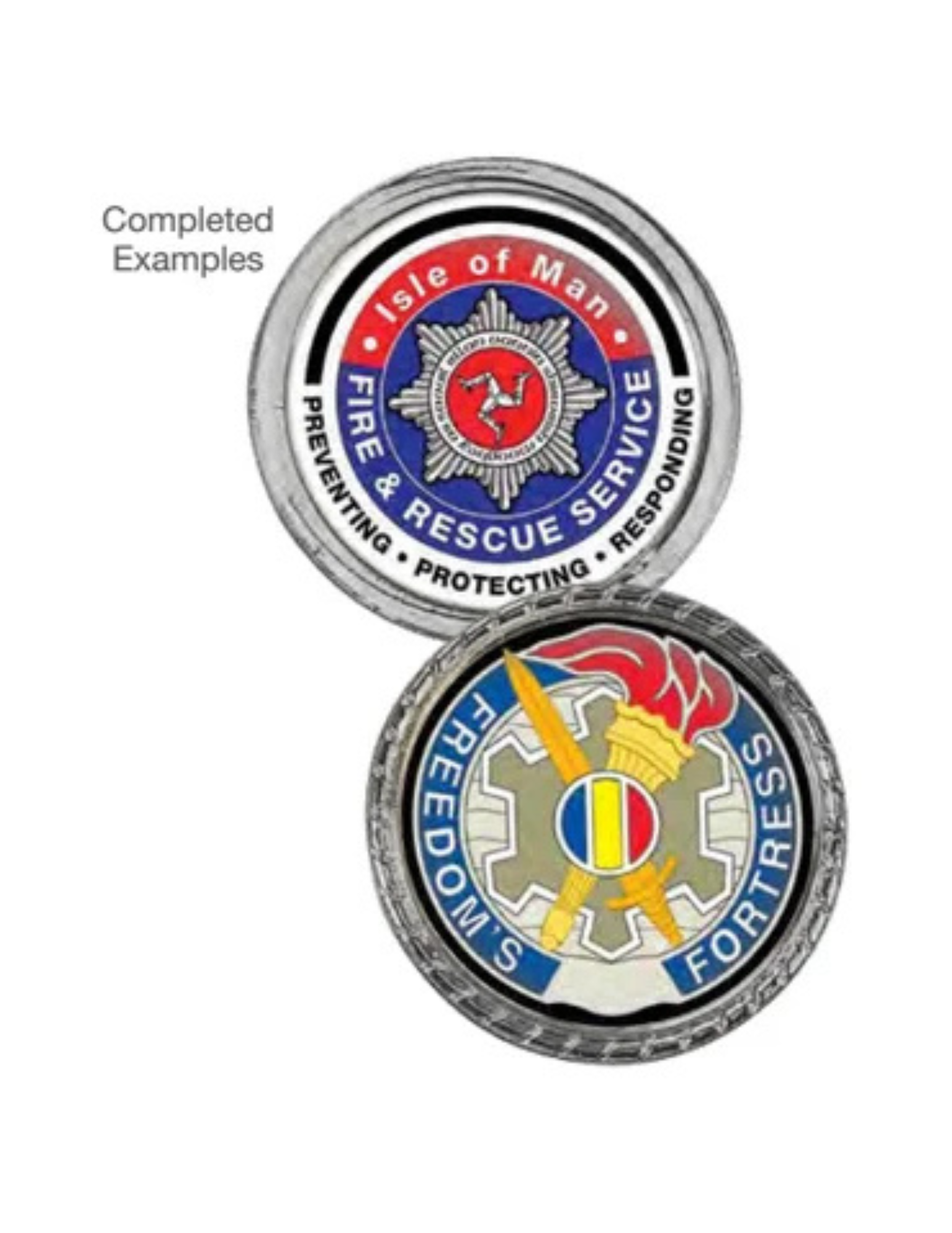 Challenge Coin 1.75" Silver (Includes Disc)