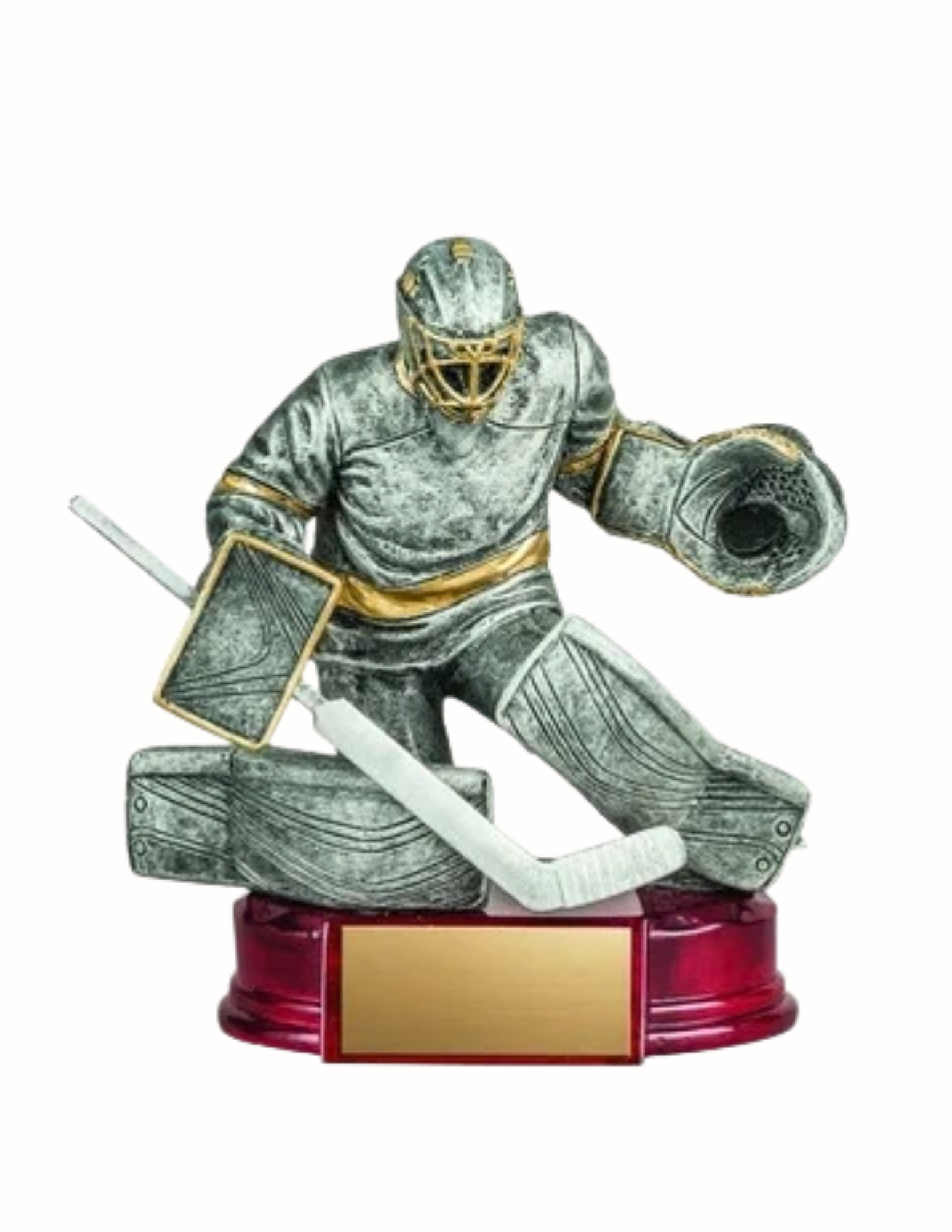 Hockey Goalie Sculpture Award 7" (Engraving Included)
