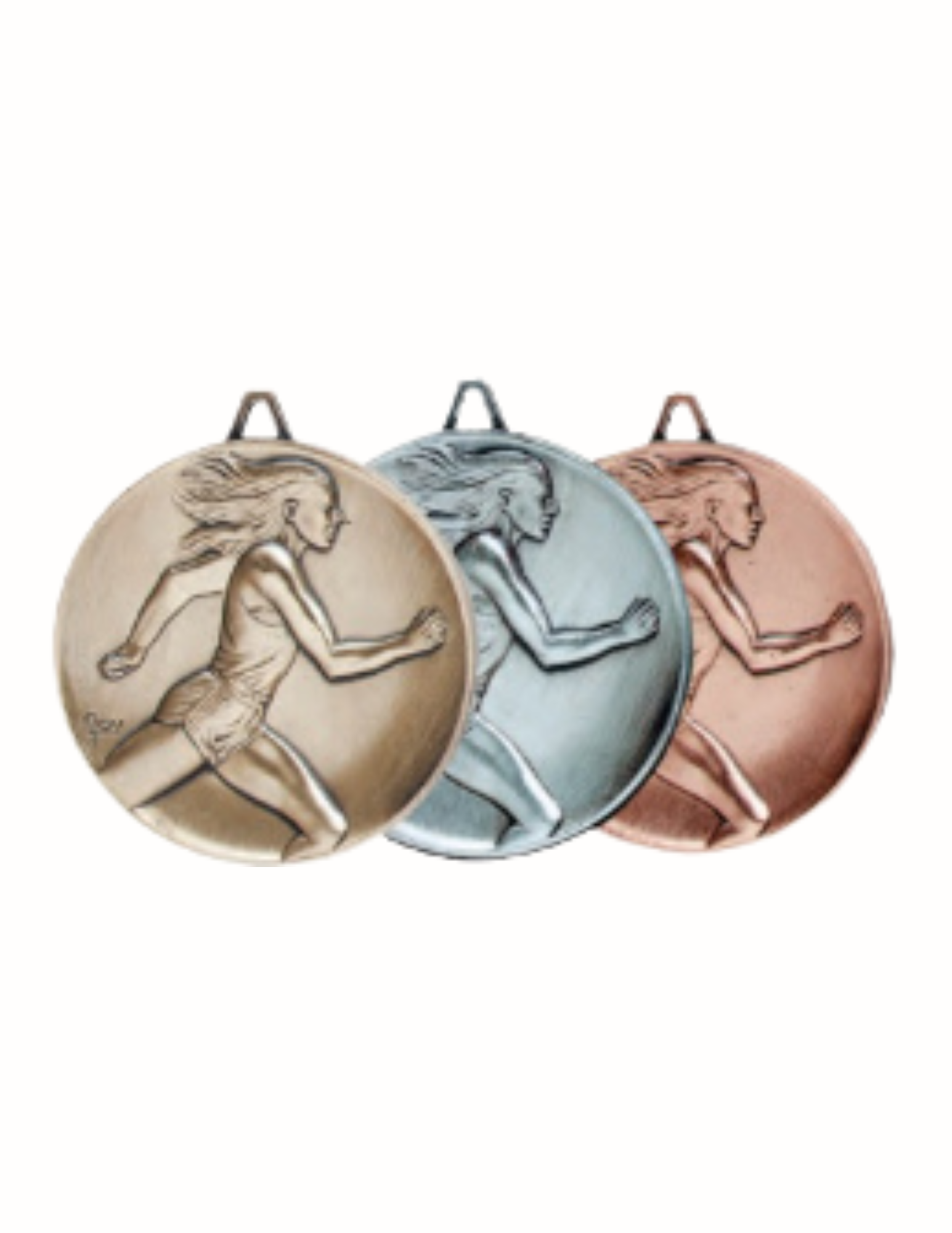 Heritage Female Track Medal 2.5" (Includes Ribbon)