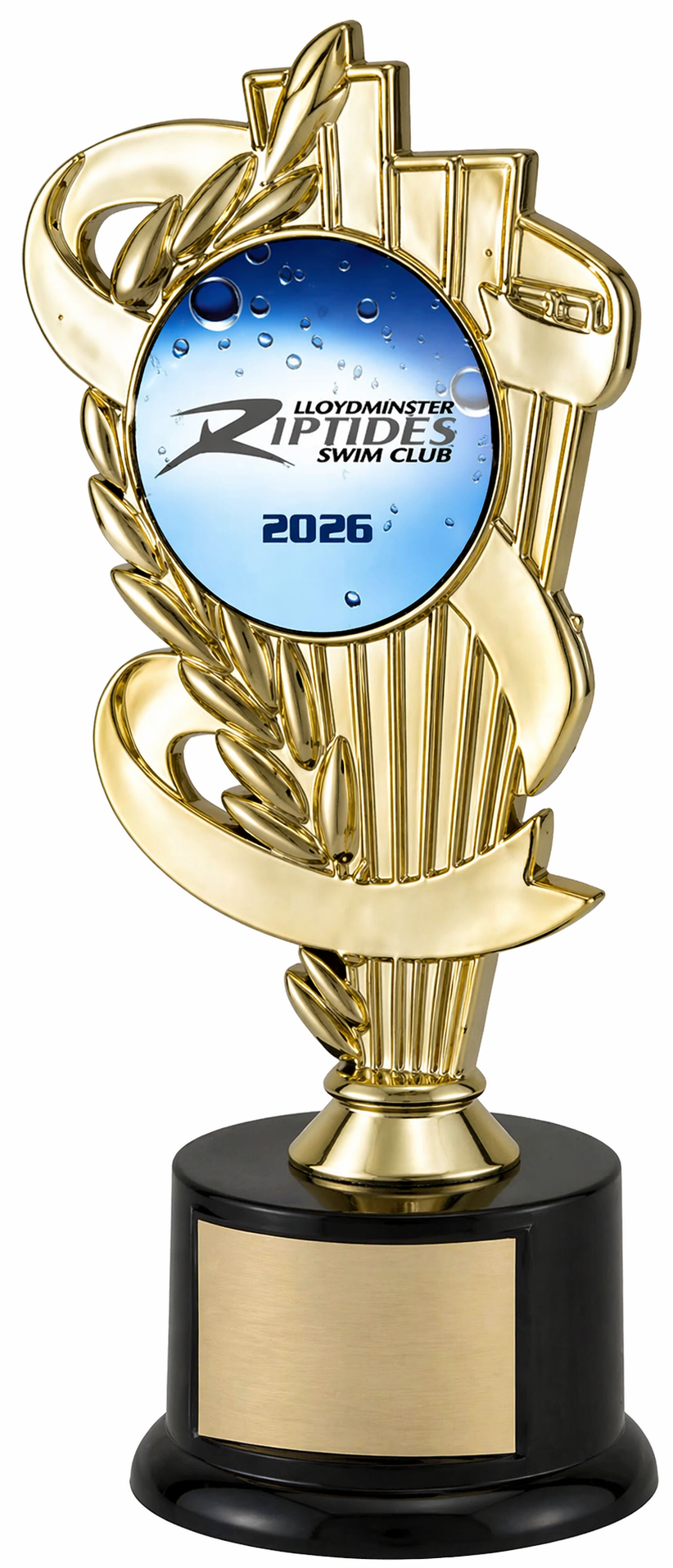 Ribbon Swimming Trophy 8" (Includes Engraving)