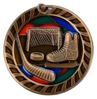Hockey Stained Glass Medal 2.5